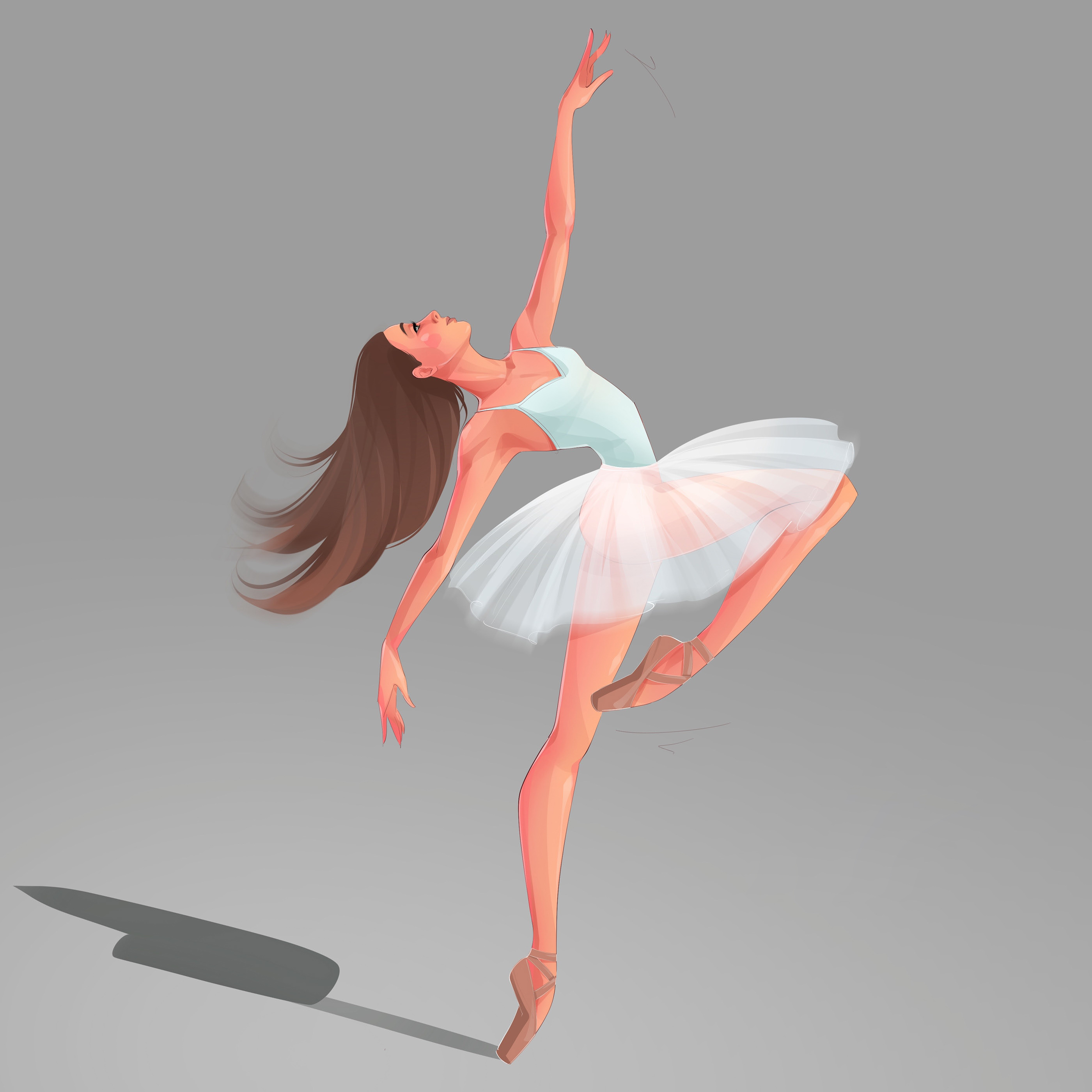 General 2800x2800 stalma.art Marina Stalmakova drawing illustration simple background ballet ballerina