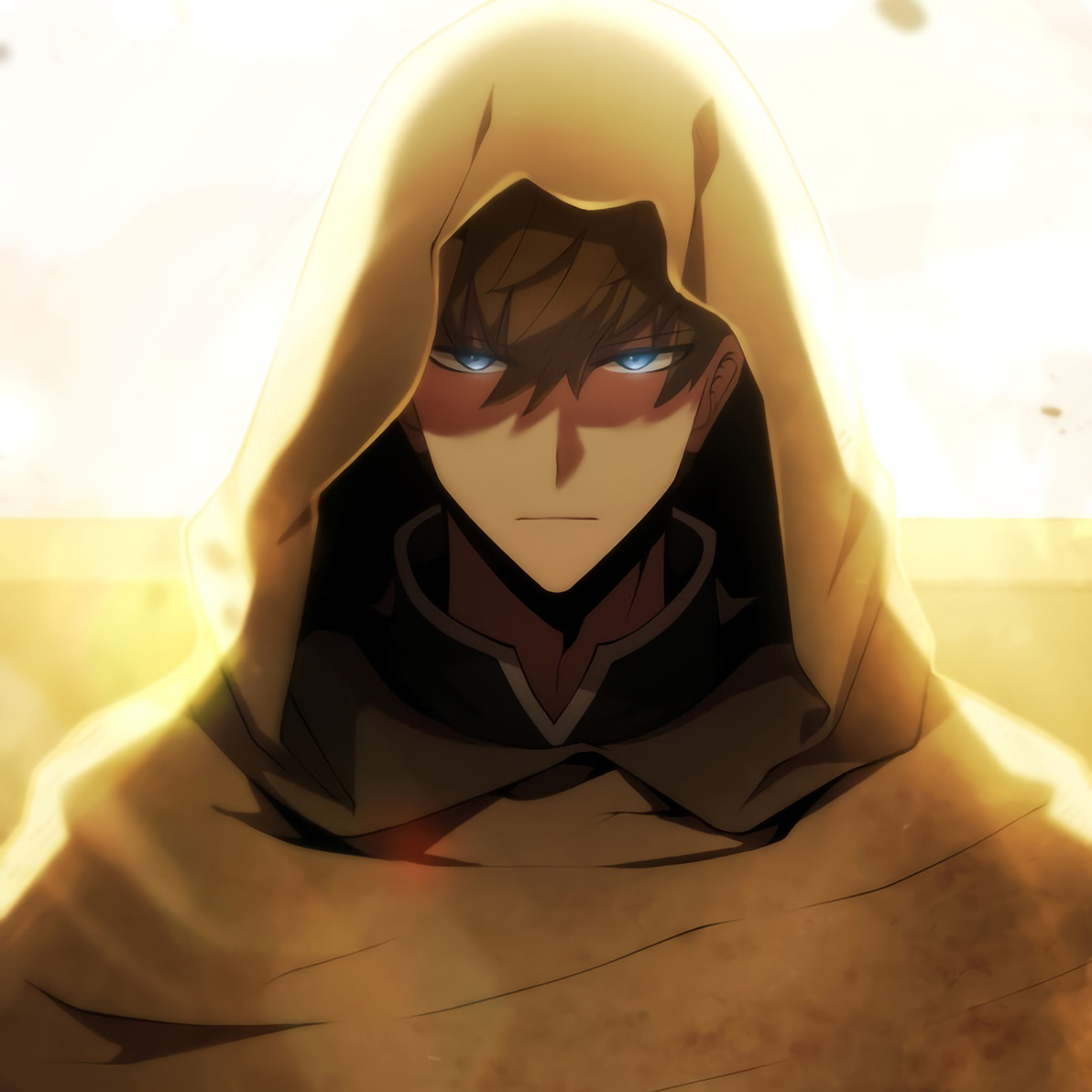 Anime 1500x1500 Swordmaster's Youngest Son manhwa webtoon dark hair blue eyes brown hoodie