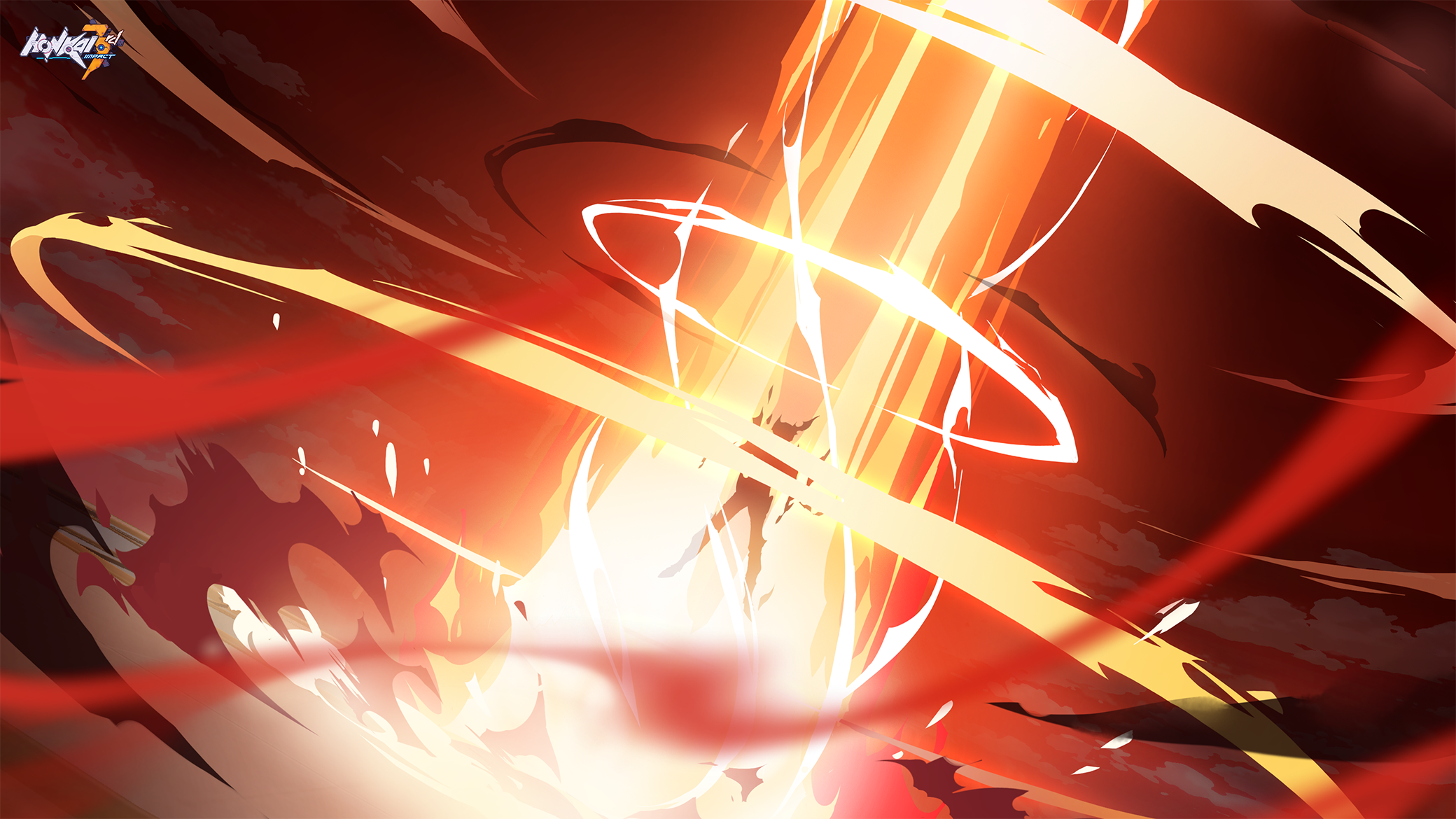 Anime 2080x1170 Honkai Impact Honkai Impact 3rd explosion red lights