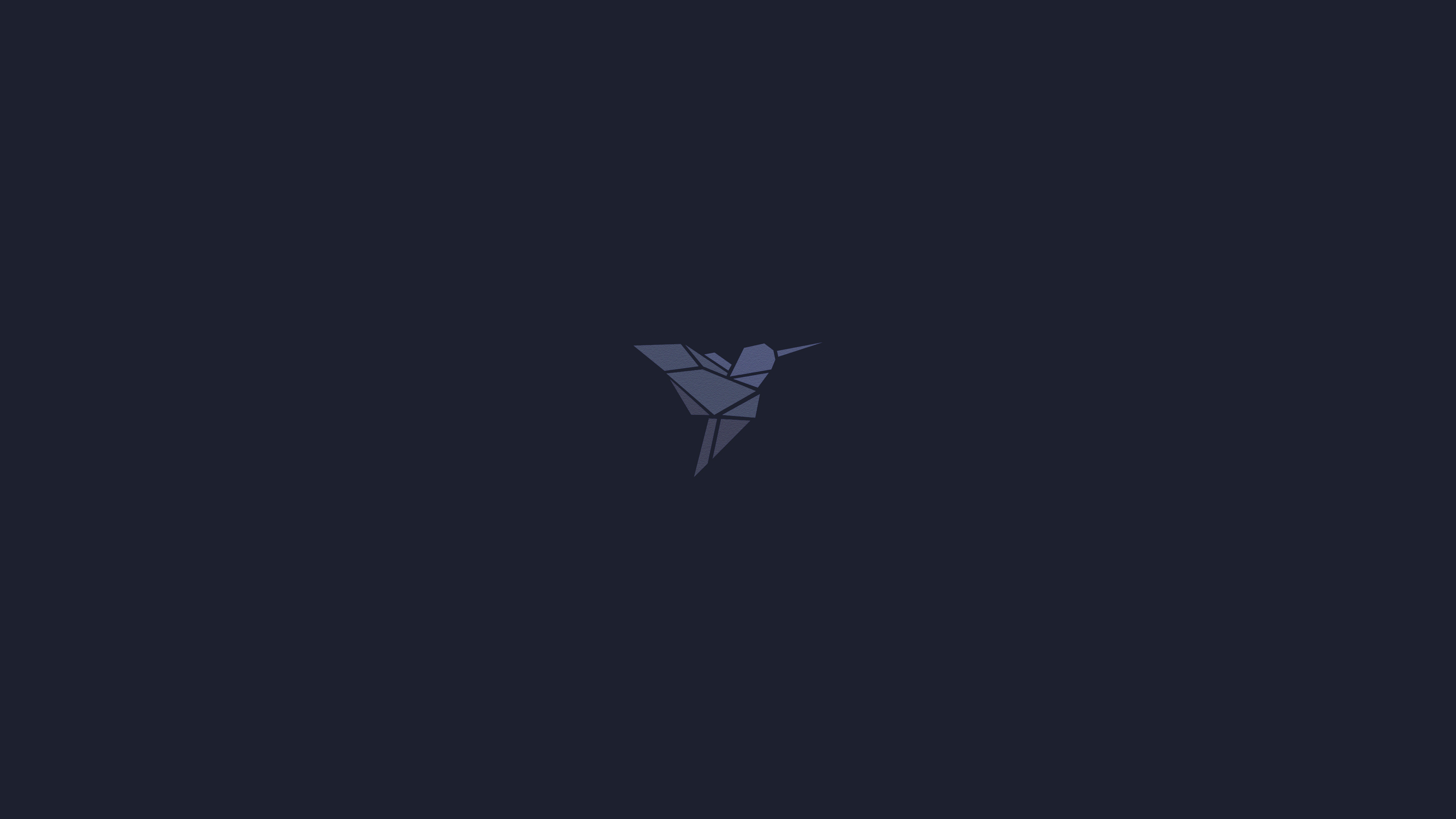 General 3840x2160 dark minimalism blue blue background hummingbirds simple background animals birds