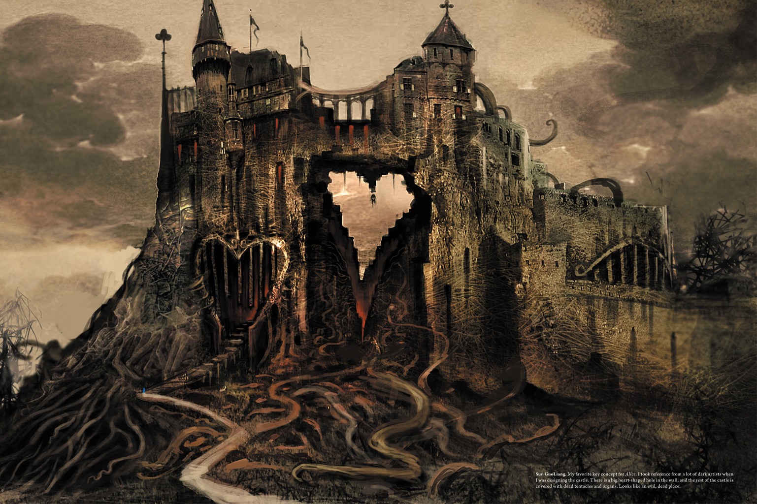 General 1537x1024 Alice in Wonderland Alice Alice: Madness Returns heart (design) castle digital art