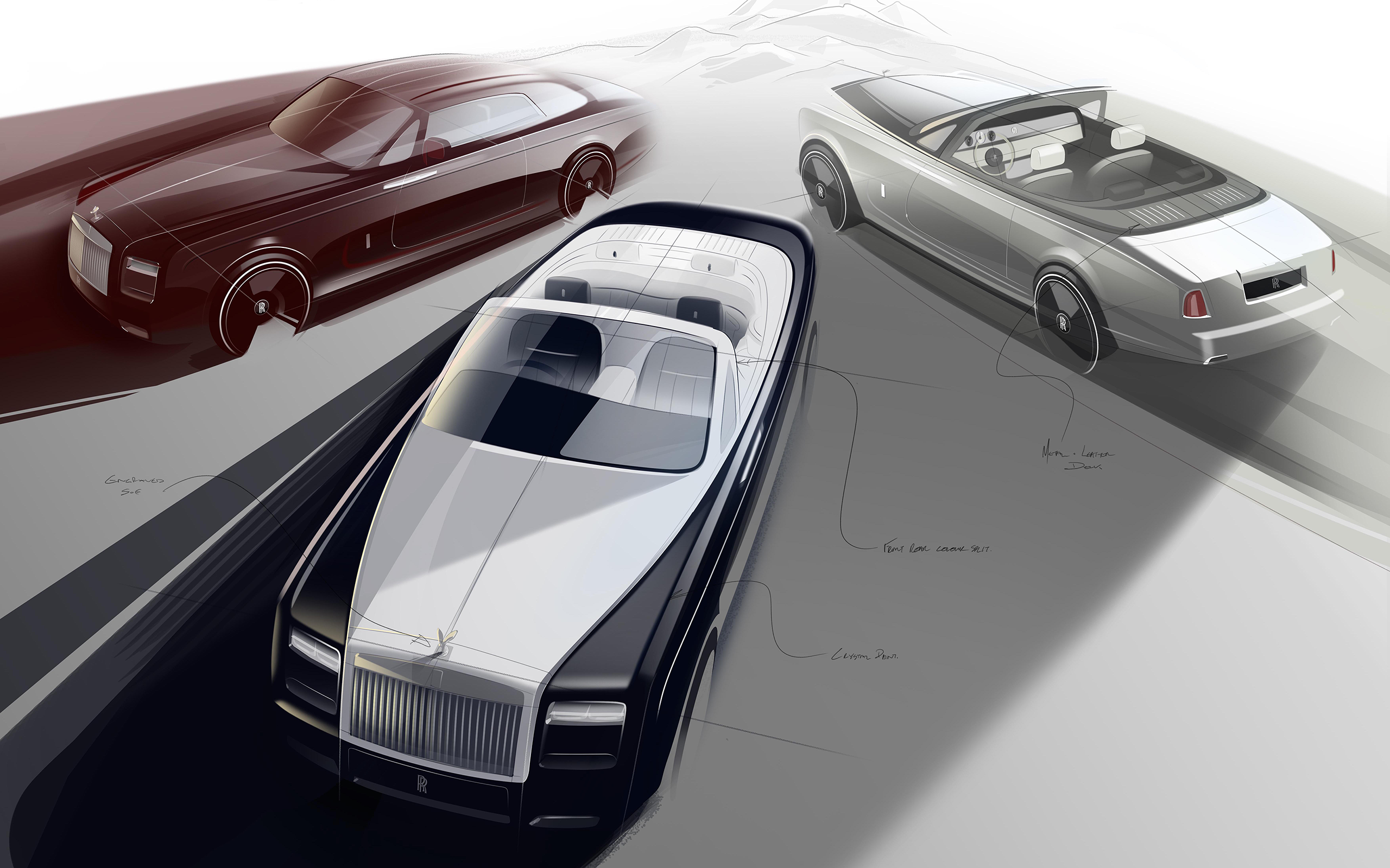 General 2560x1600 Rolls-Royce Phantom car vehicle concept art luxury cars Rolls-Royce British cars convertible
