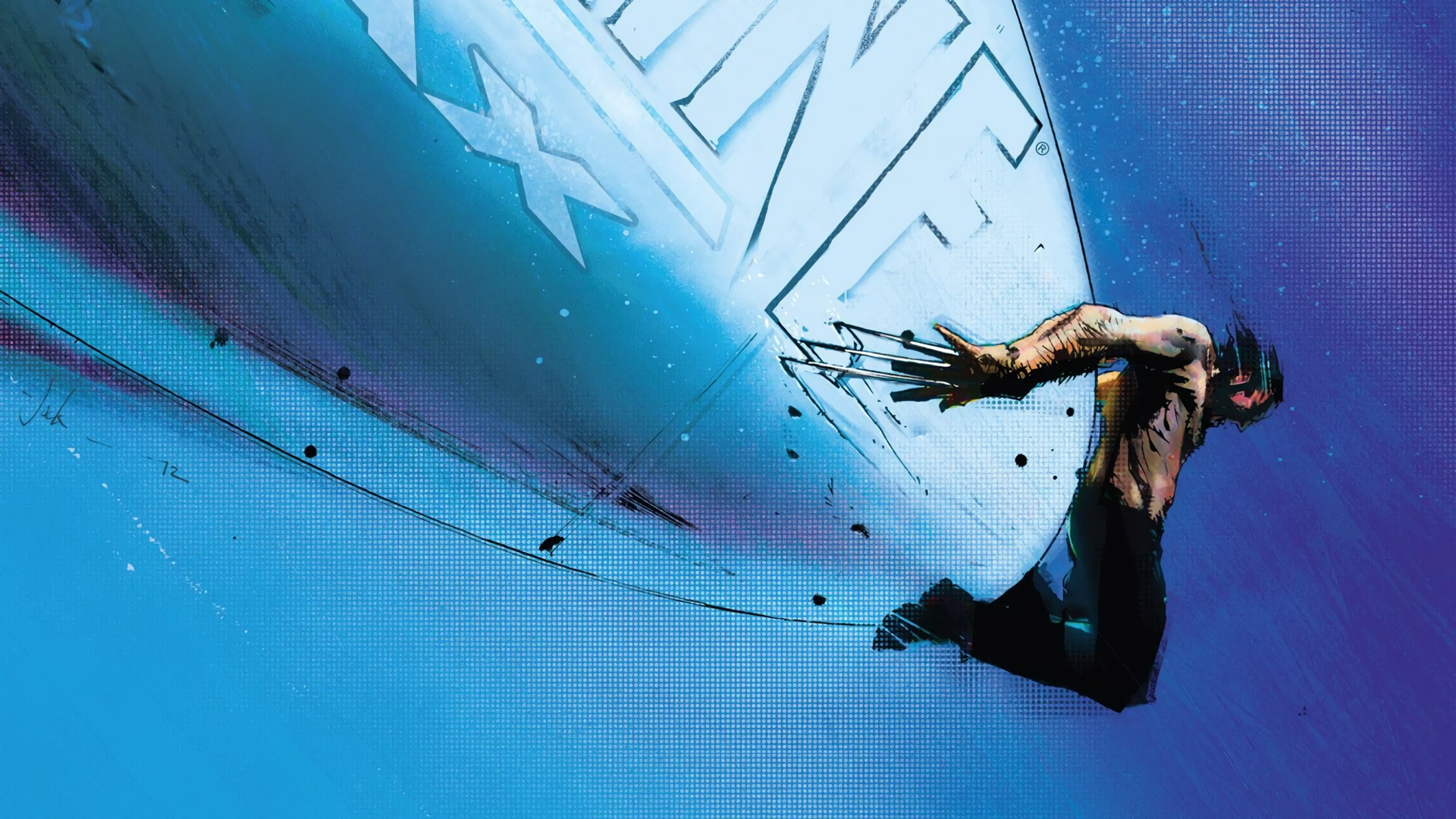 General 1920x1080 X-Men Wolverine digital art claws comic art