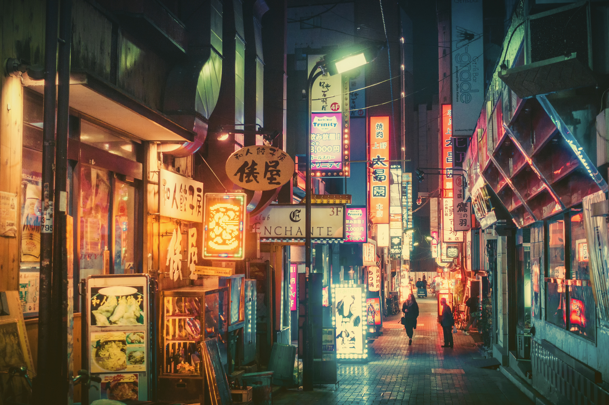 General 2048x1365 Japan night neon Masashi Wakui marquee alleyway urban store front