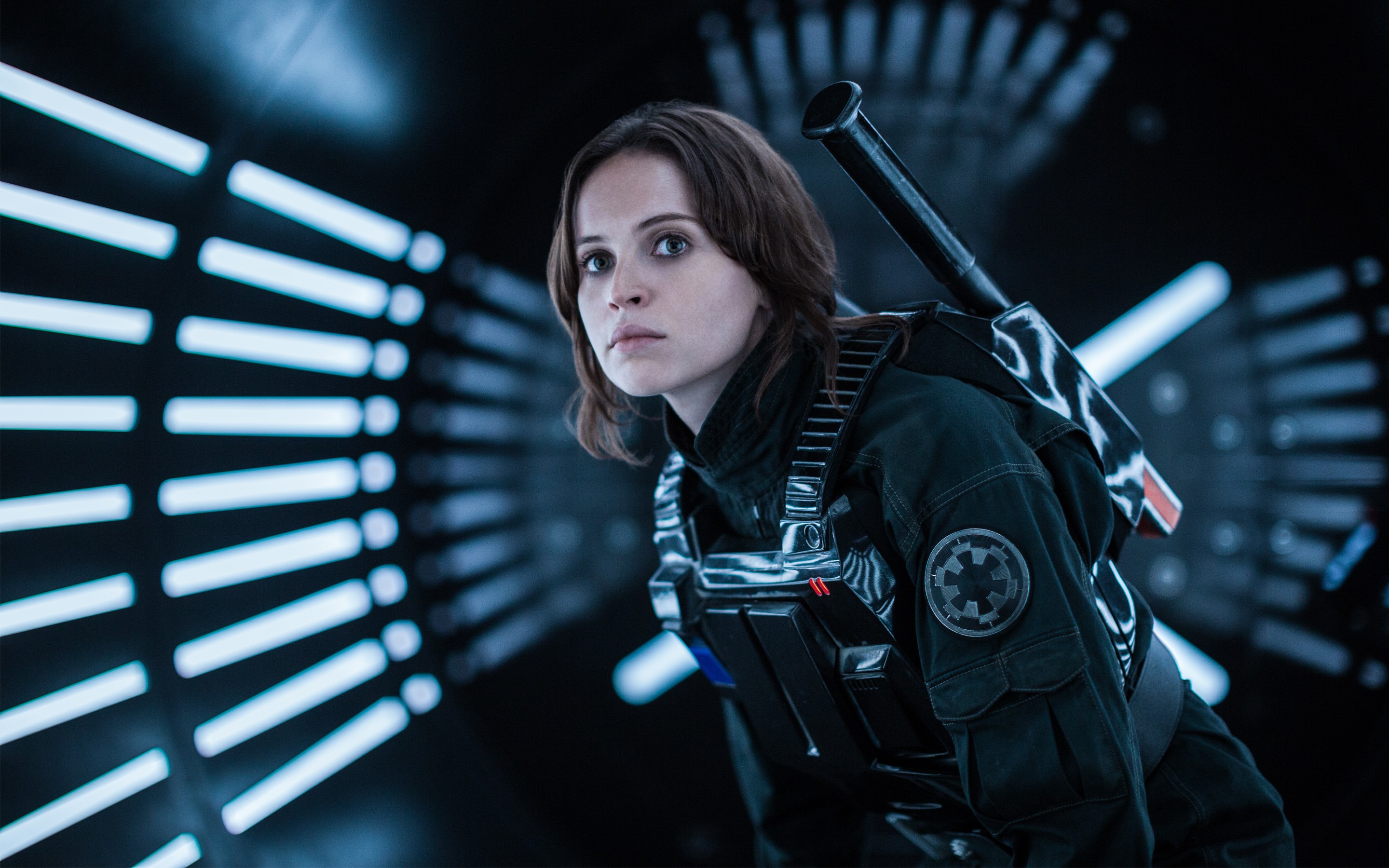 People 2880x1800 women Star Wars Rogue One: A Star Wars Story Felicity Jones Jyn Erso movies movie characters actress