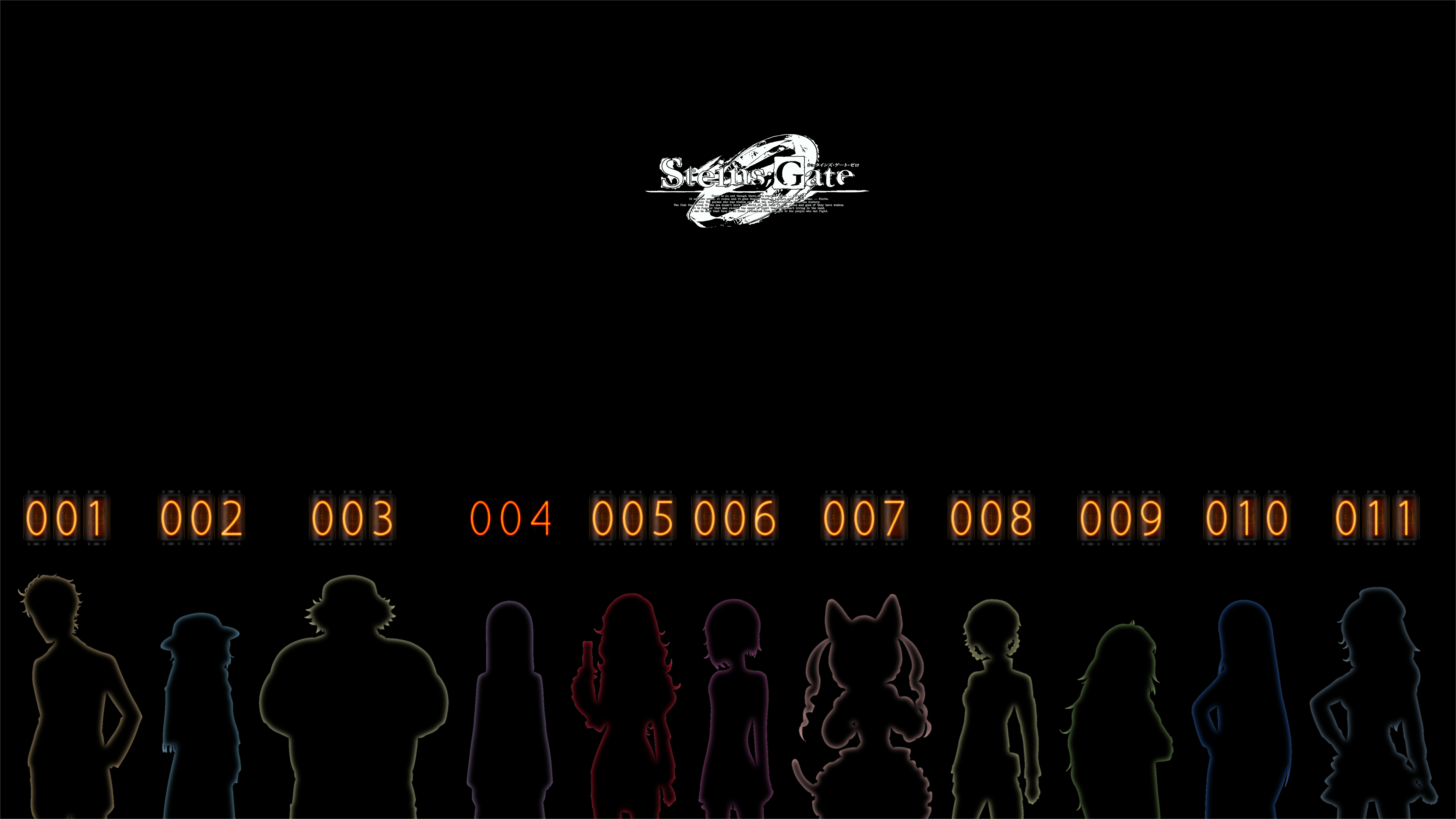 Anime 5120x2880 Steins;Gate 0 spoilers anime numbers