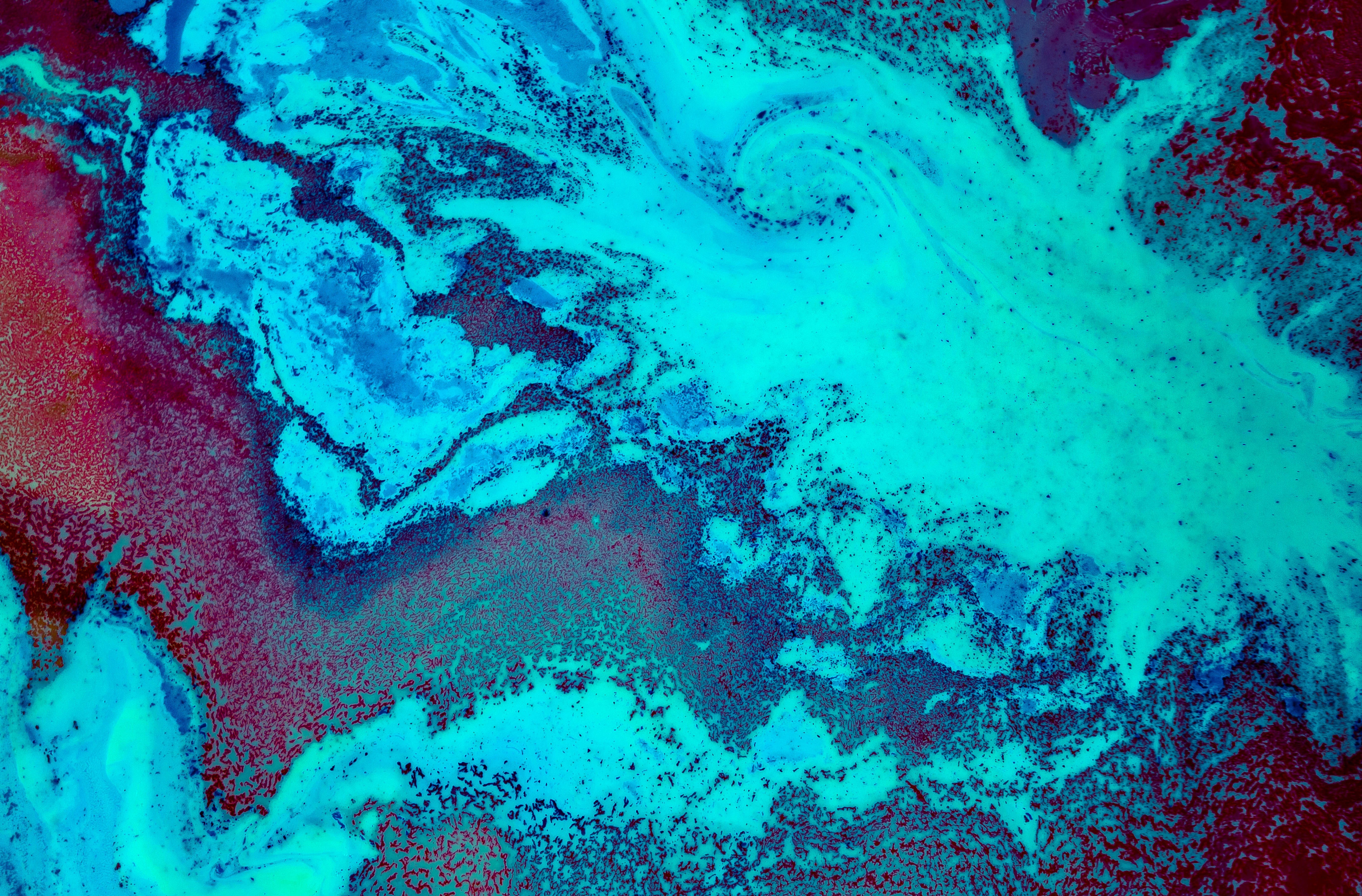 General 5472x3601 nature psychedelic coral reef cyan blue abstract