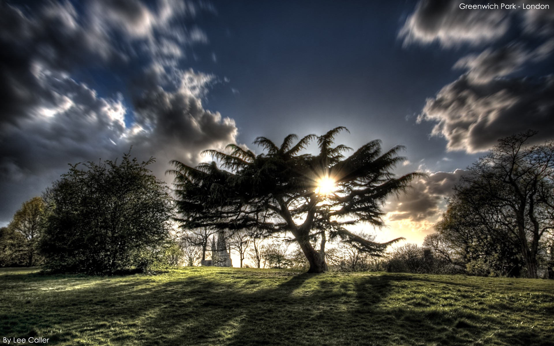 General 1920x1200 trees sky HDR clouds sunlight London UK park watermarked