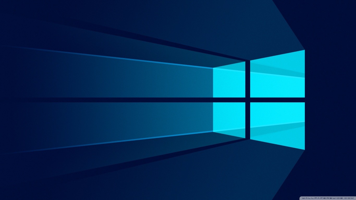 General 1366x768 logo simple background Microsoft blue background digital art Microsoft Windows