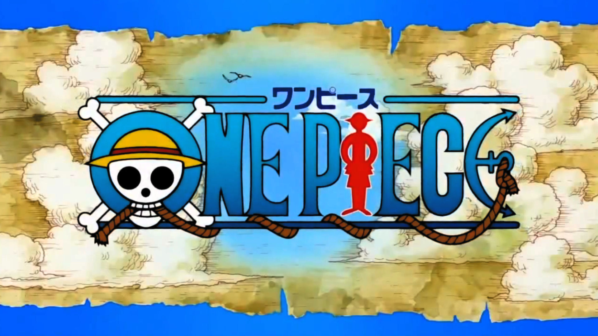 Anime 1920x1080 One Piece anime skull blue background