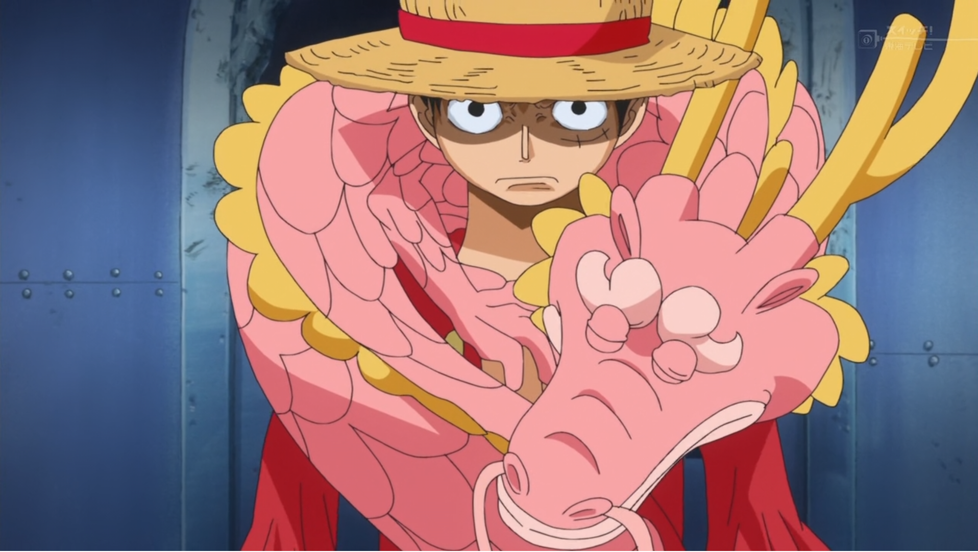 Anime 1916x1082 One Piece anime anime boys hat Monkey D. Luffy