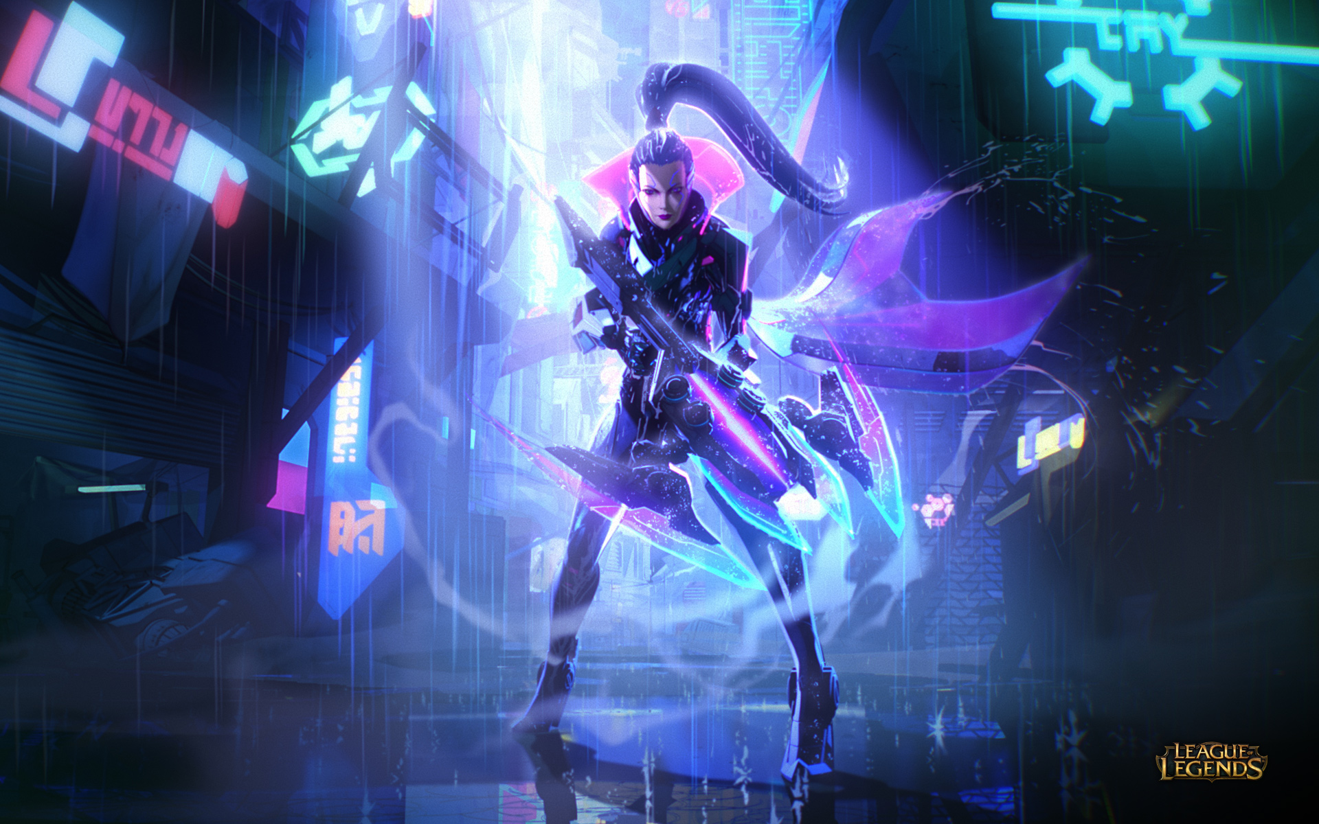 General 1920x1200 League of Legends Summoner's Rift Vayne (League of Legends) Vayne video games video game characters fictional character video game girls futuristic science fiction women science fiction girls with guns