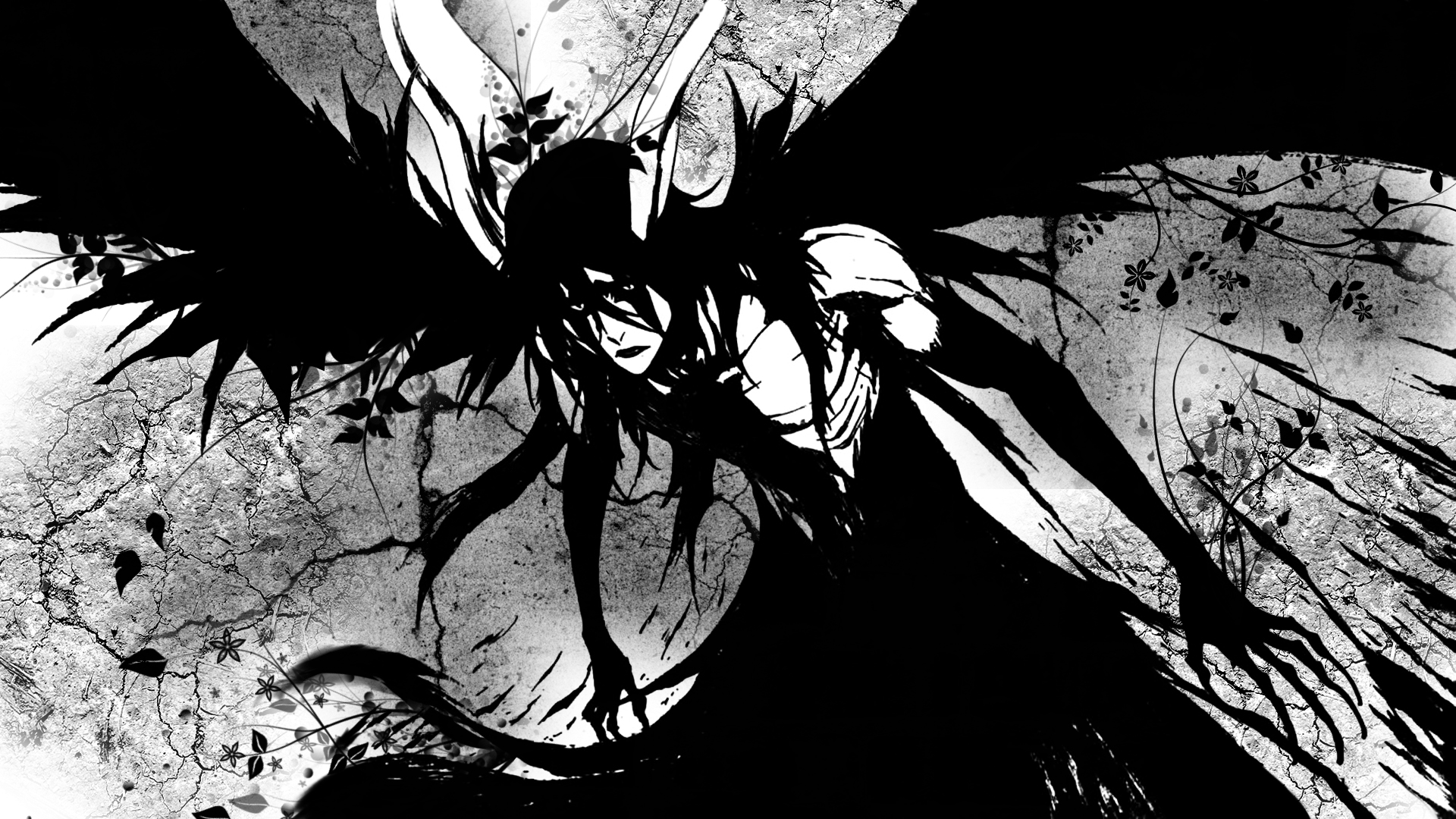 Anime 1920x1080 Bleach anime dark monochrome creature