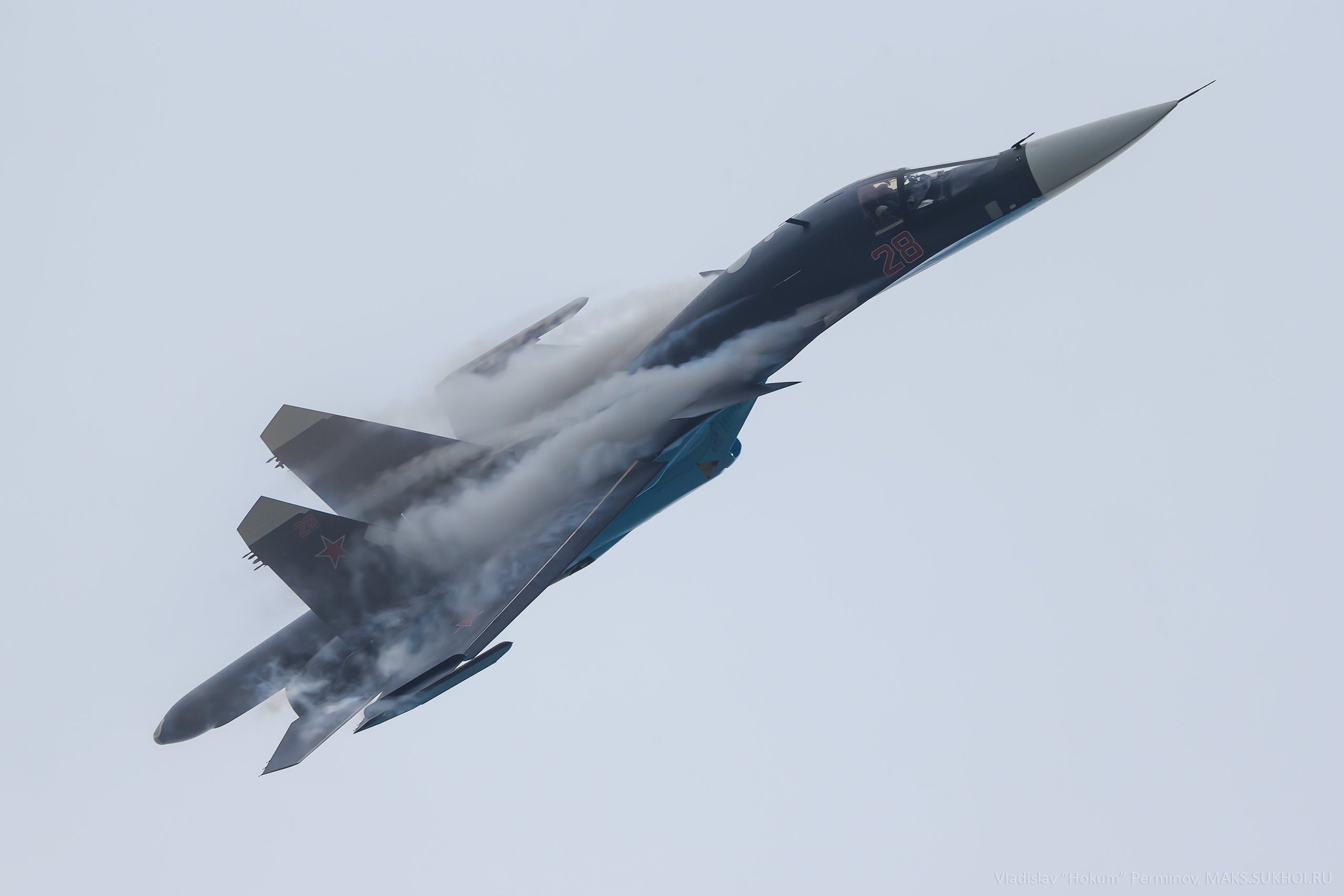 General 2560x1707 airplane military aircraft Sukhoi Bomber Sukhoi Su-34 military vehicle military aircraft Russian Air Force condensation