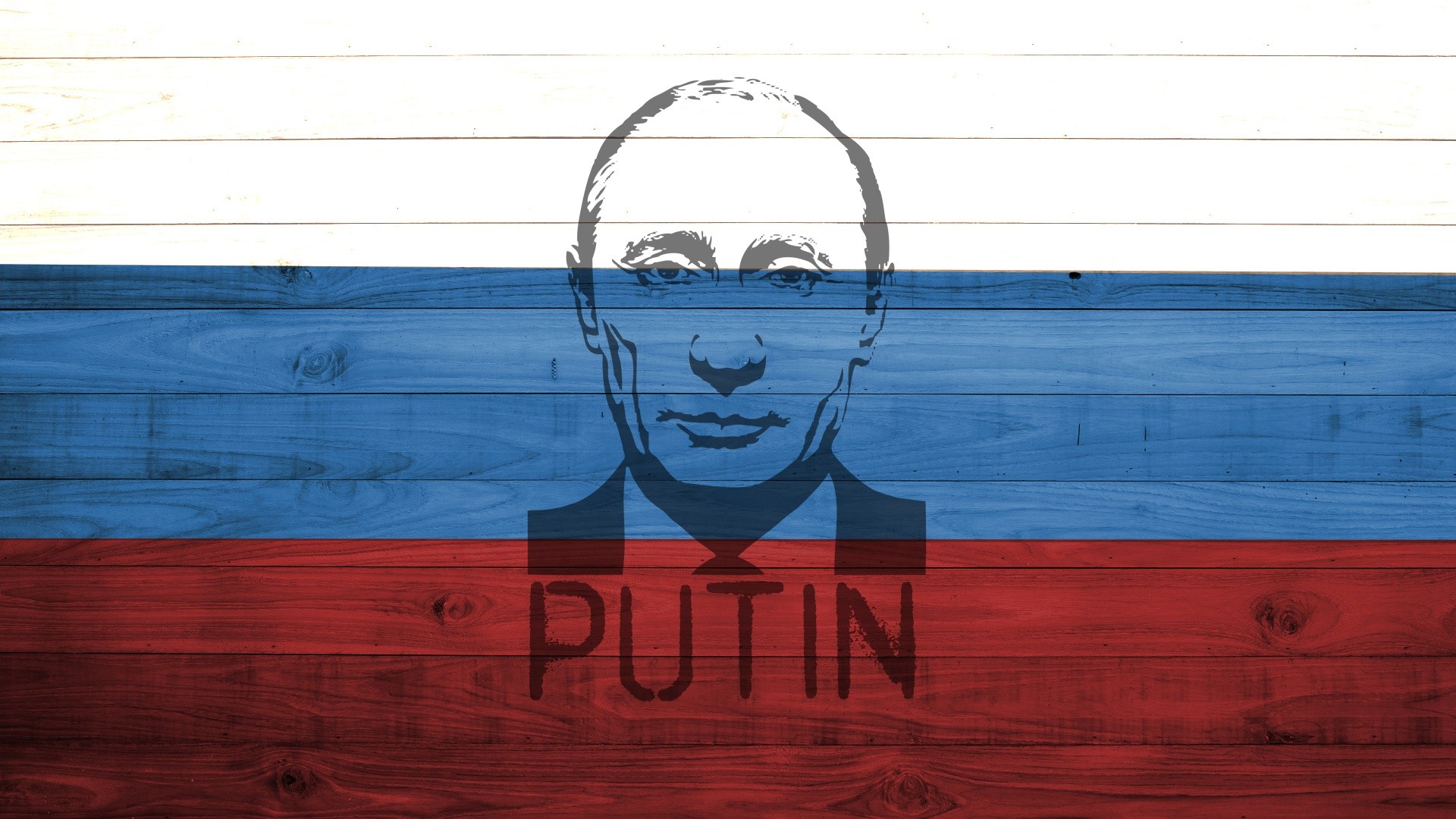 General 1920x1080 Vladimir Putin flag wood presidents Russian painting