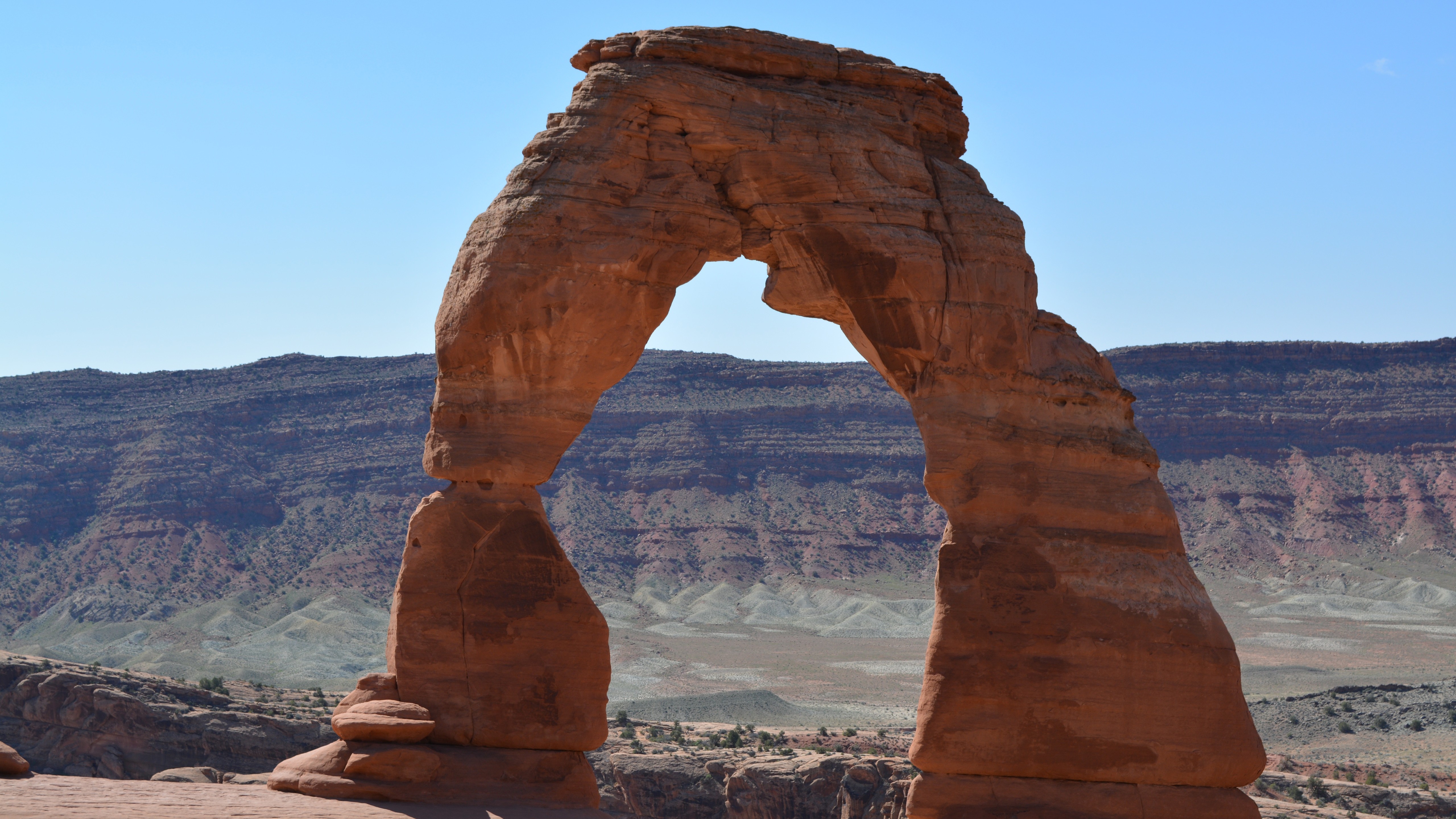 General 5120x2880 nature rocks arch Delicate Arch Utah rock formation USA