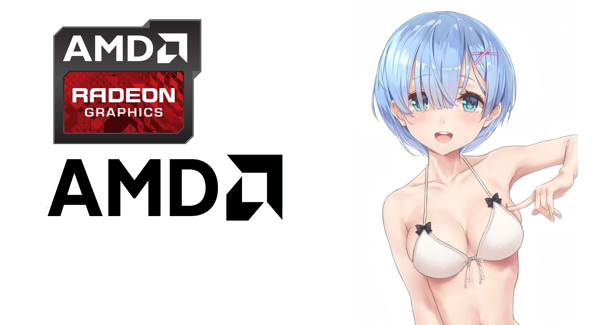 Anime 2000x1080 Rem (Re:Zero) AMD Re:Zero Kara Hajimeru Isekai Seikatsu anime