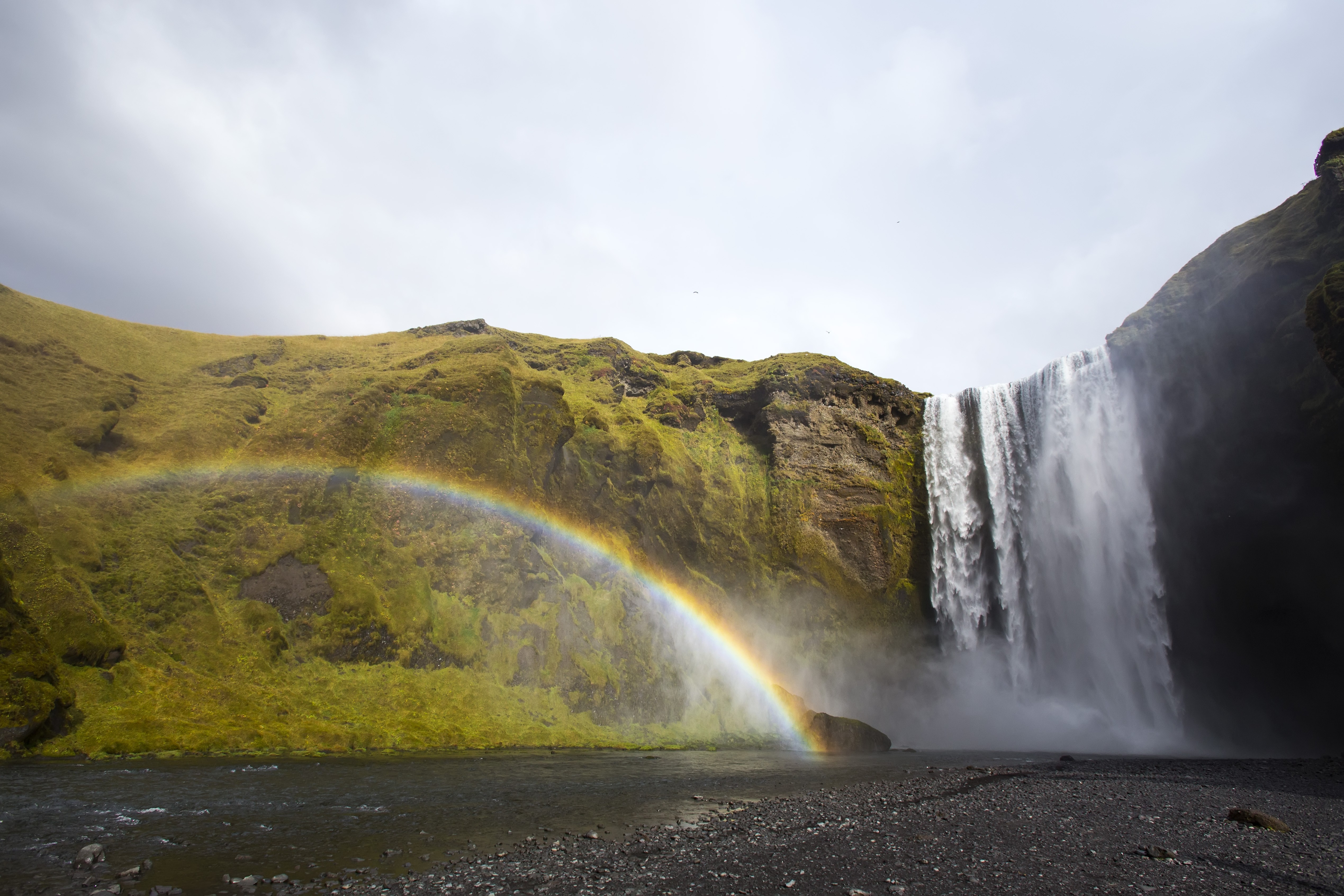 General 5078x3386 rainbows waterfall Iceland nature