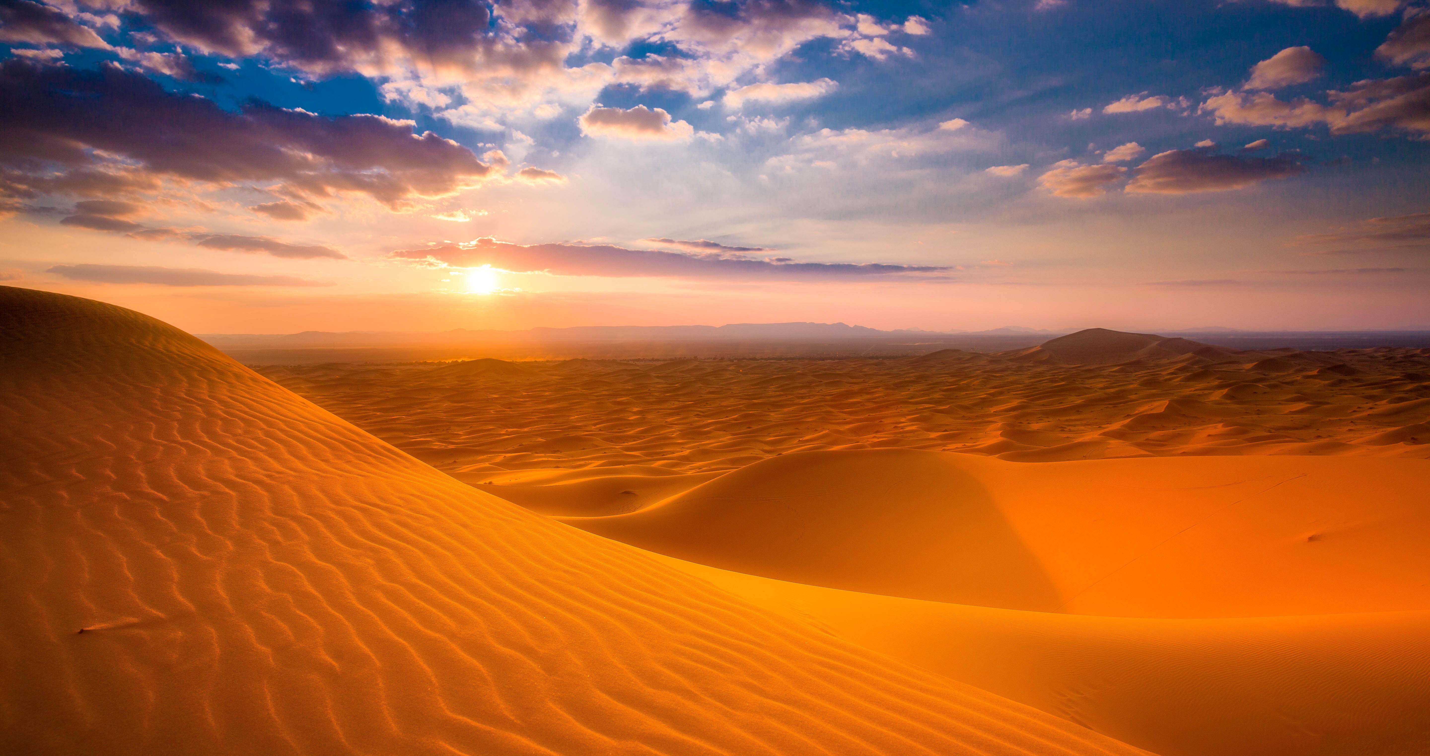 General 5760x3044 sky landscape desert dunes sand sunrise skyscape nature sunlight