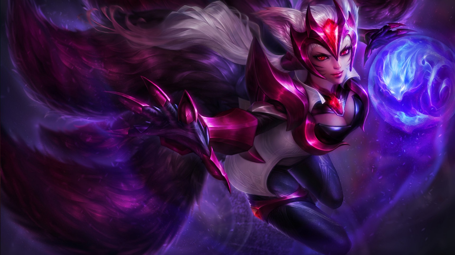 General 1920x1080 League of Legends fantasy girl PC gaming Ahri (League of Legends) video game characters video game girls