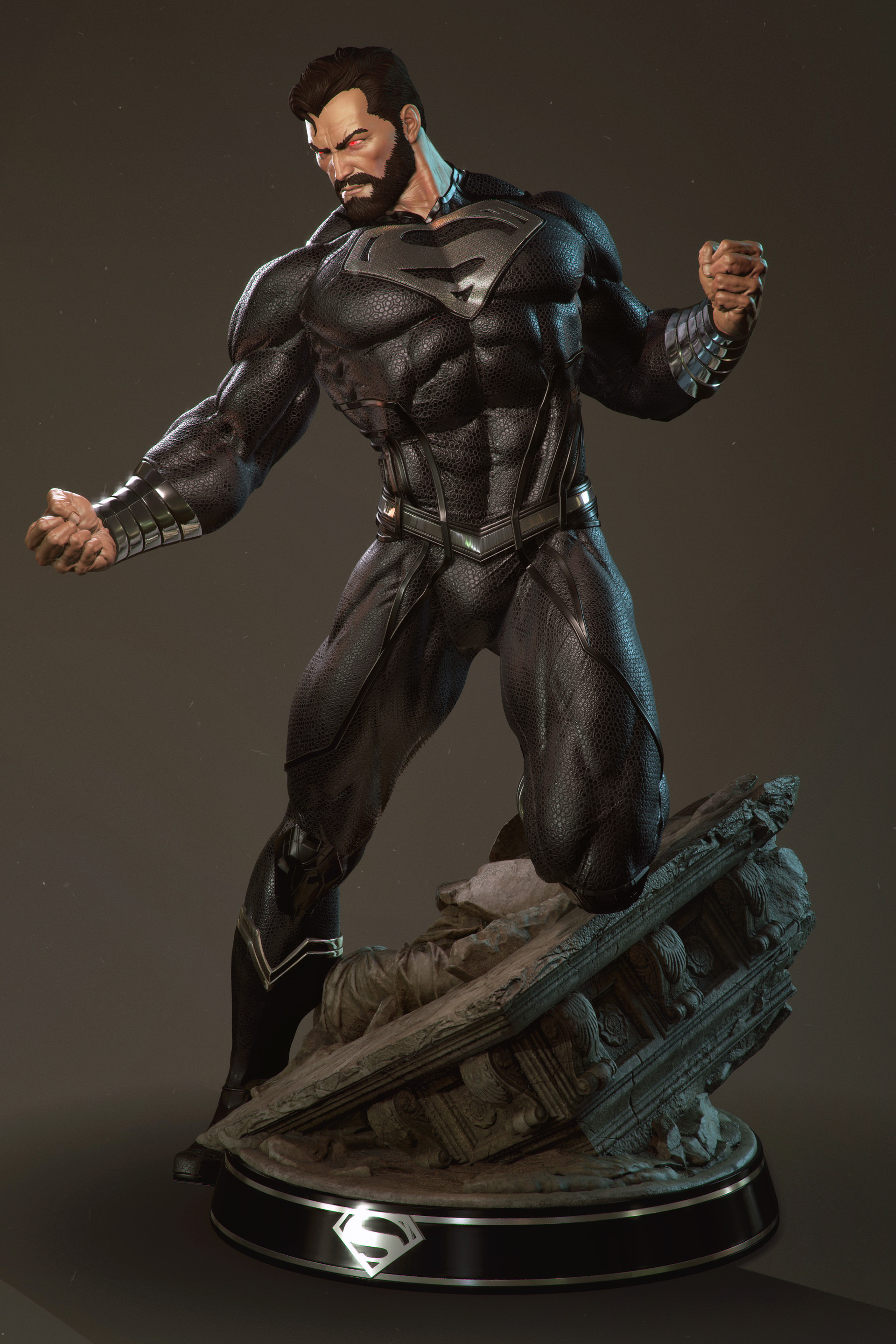 General 1920x2880 CGI Superman black uniform Clark Kent action figures