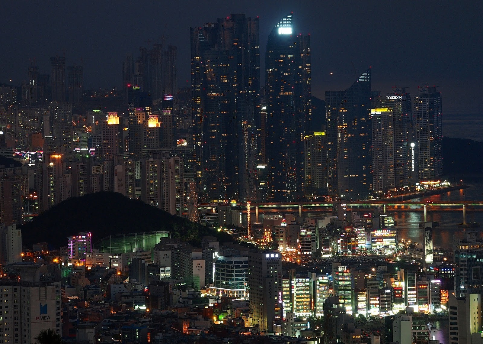 General 1600x1138 city Busan cityscape skyscraper city lights Asia South Korea
