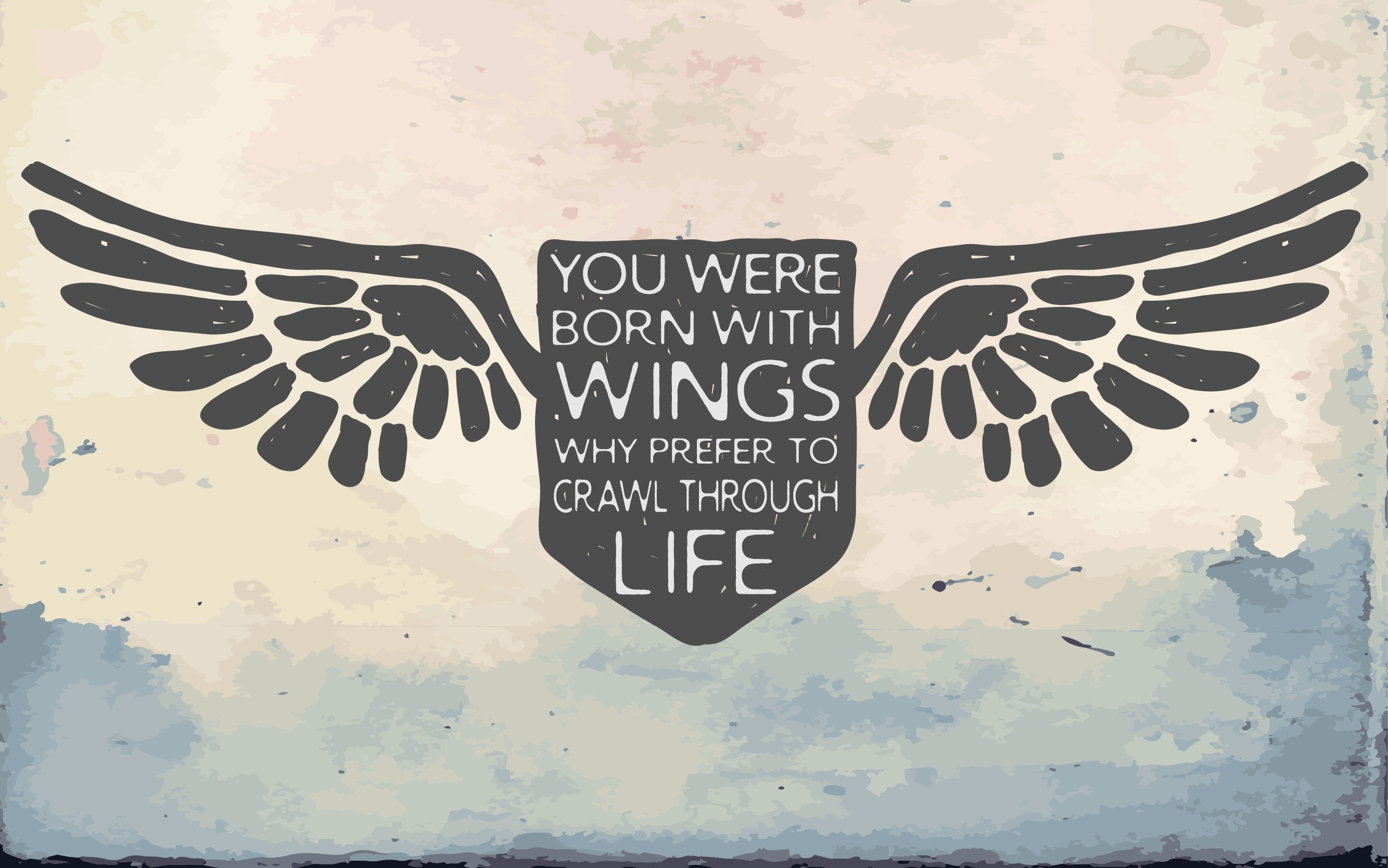 General 2667x1668 quote typography wings motivational digital art text