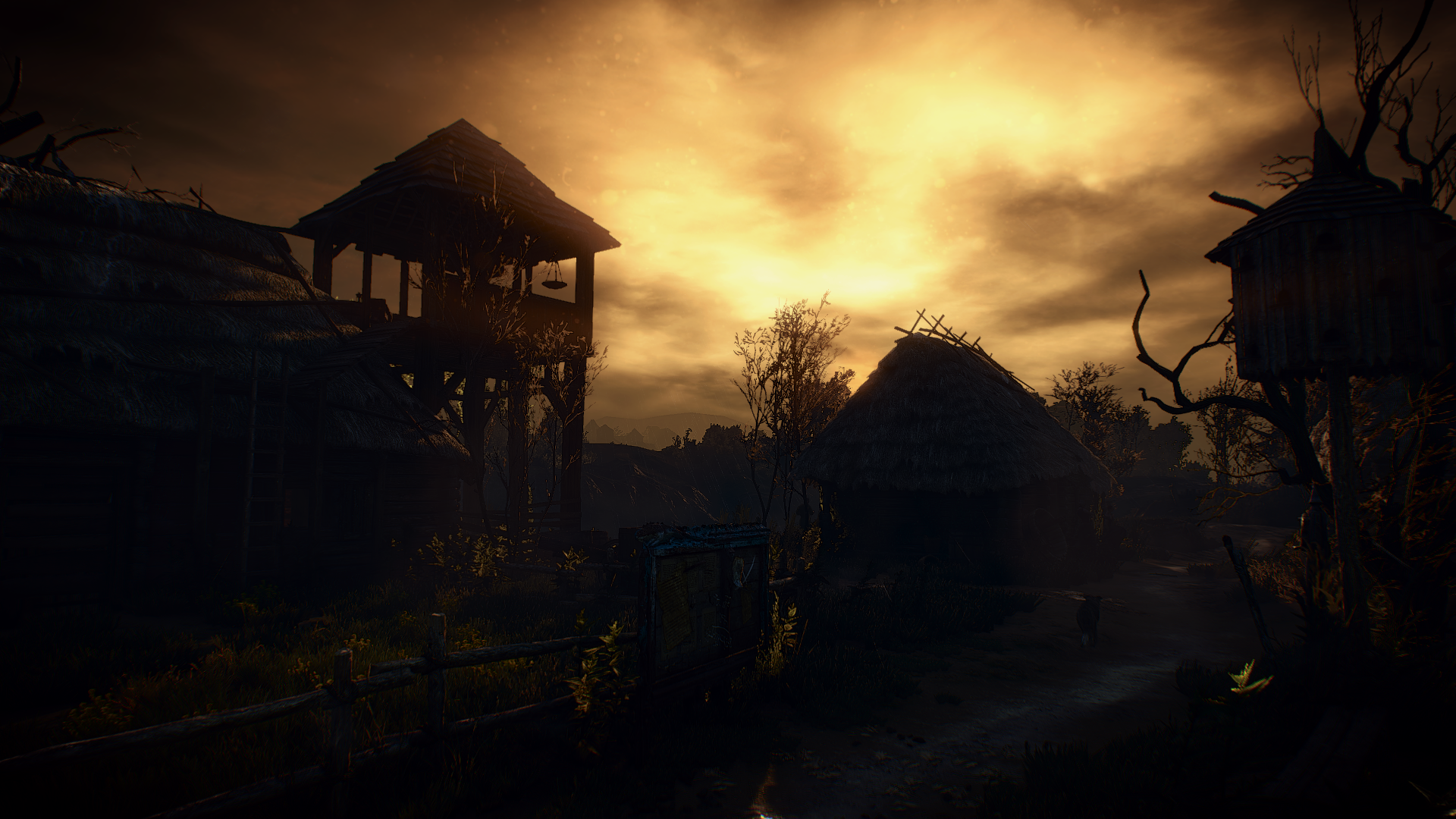 General 1920x1080 The Witcher 3: Wild Hunt video games screen shot dark RPG PC gaming