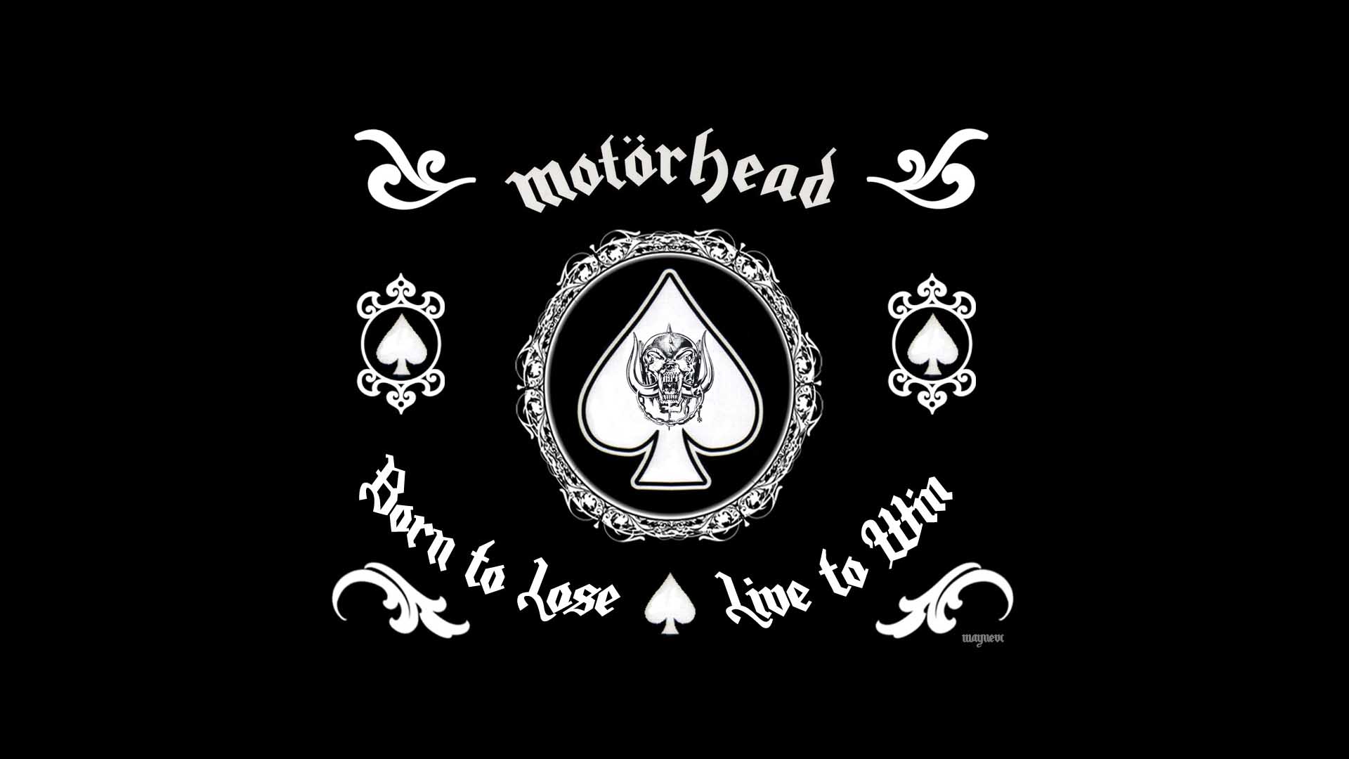 General 1920x1080 Motörhead Ace of Spades monochrome quote black black background