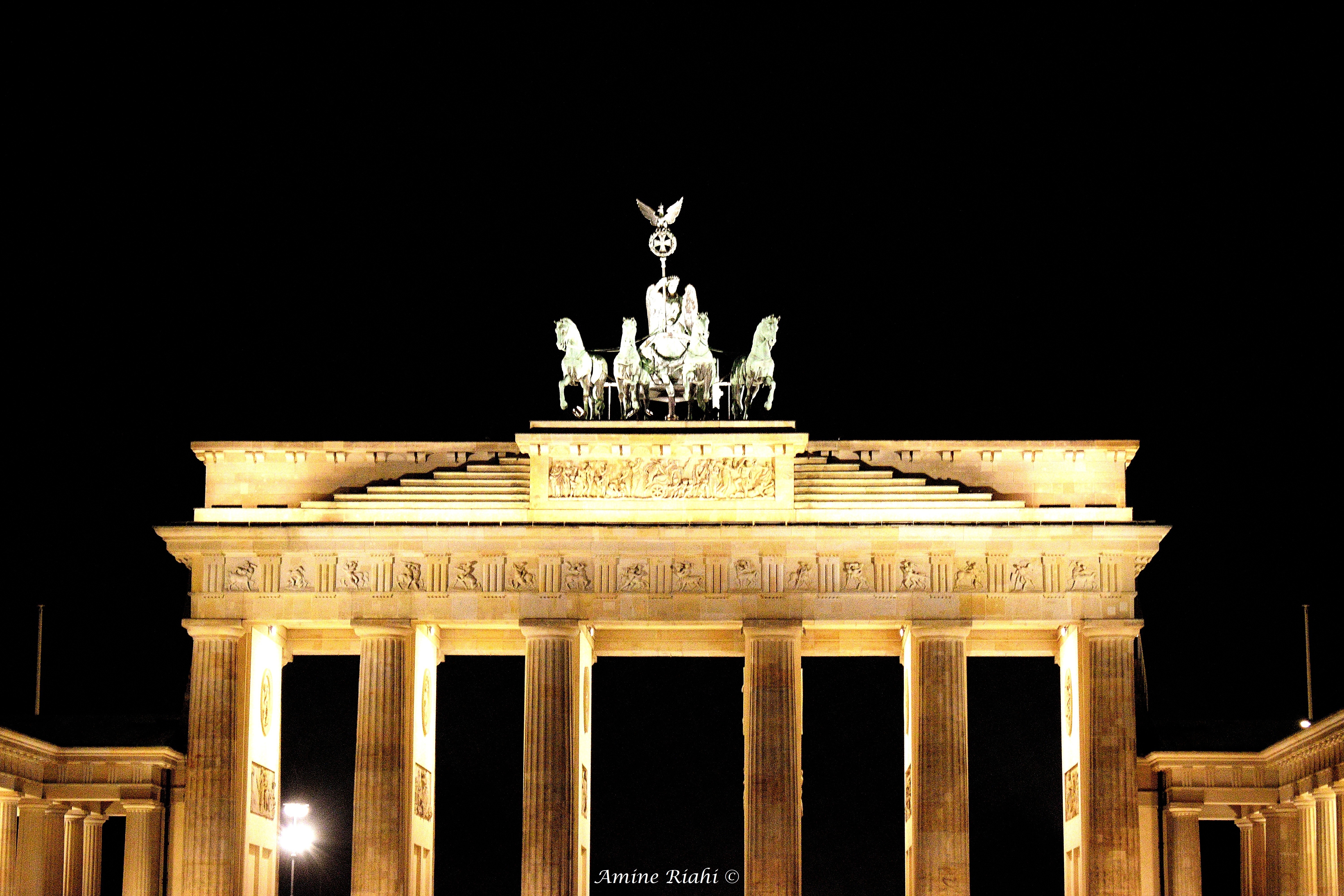 General 6000x4000 Berlin Brandenburg Gate Germany night city landmark Europe low light watermarked