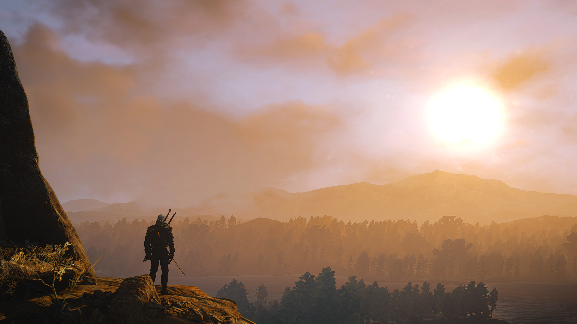 General 1920x1080 The Witcher 3: Wild Hunt video games CD Projekt RED Geralt of Rivia The Witcher The Witcher 3: Wild Hunt – Hearts of Stone video game landscape sunlight screen shot PC gaming