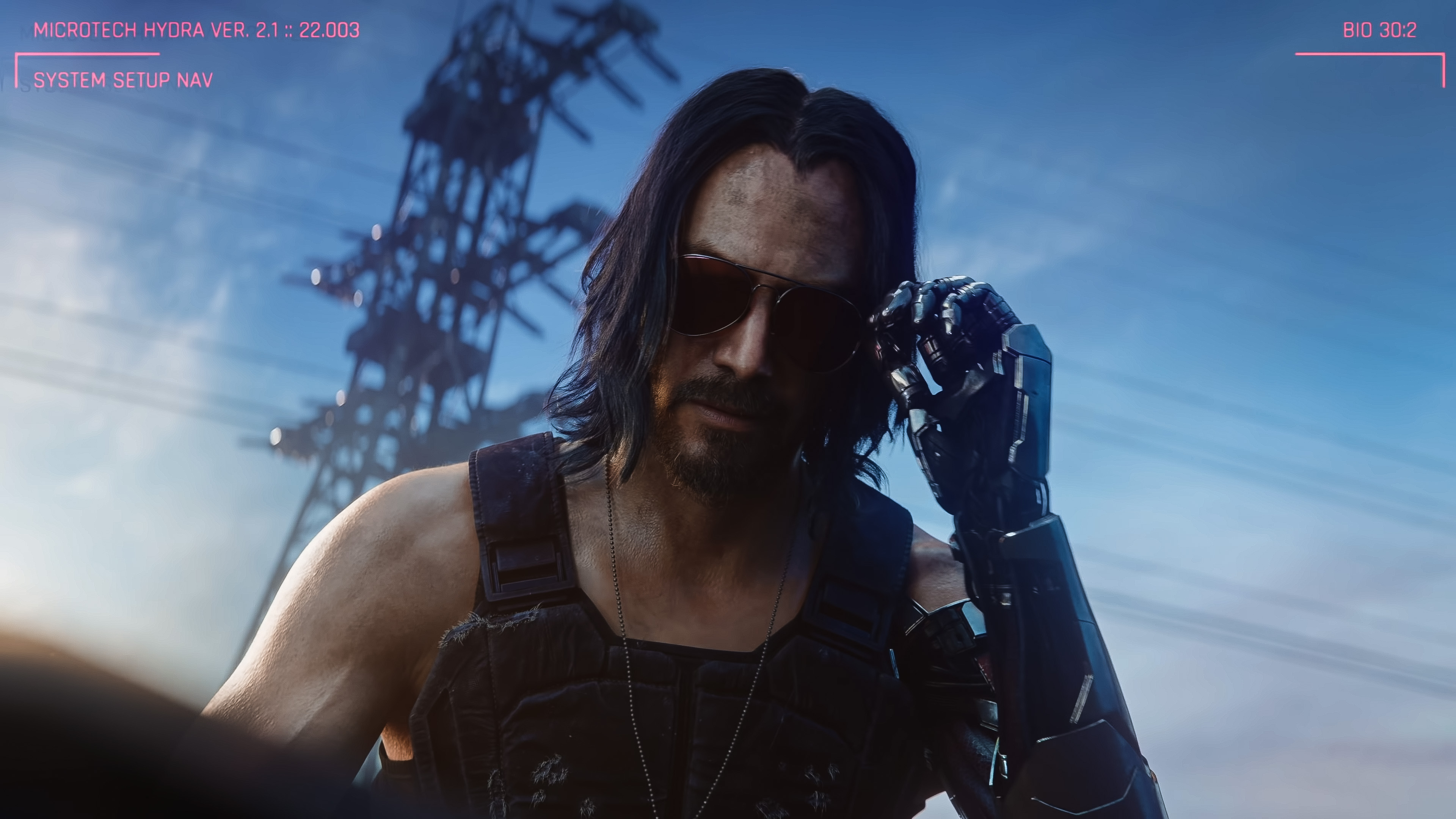 General 3840x2160 Keanu Reeves video games Cyberpunk 2077 Johnny Silverhand actor video game characters CD Projekt RED