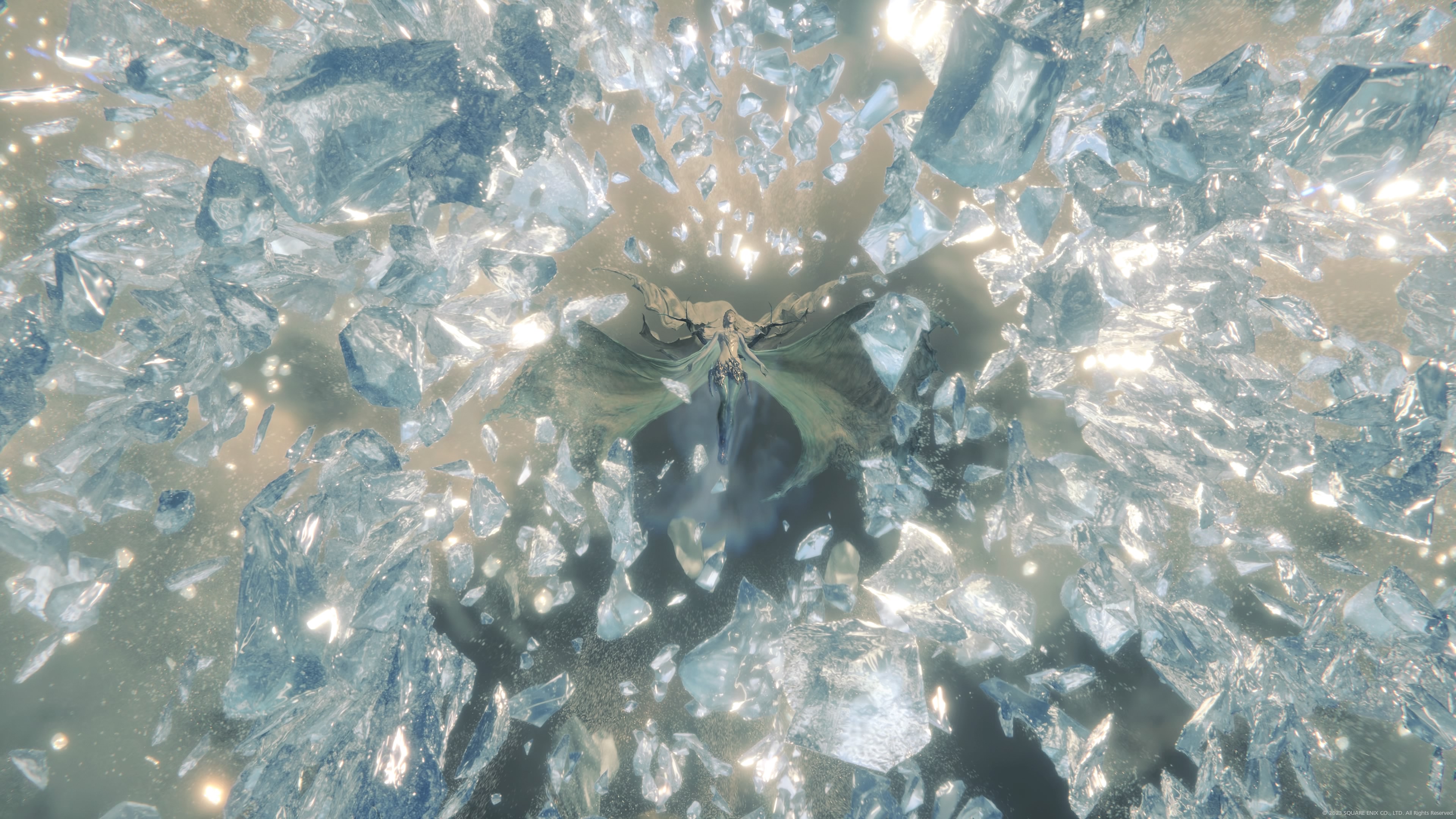 General 3840x2160 Final Fantasy XVI video games Final Fantasy screen shot CGI video game characters crystal  watermarked