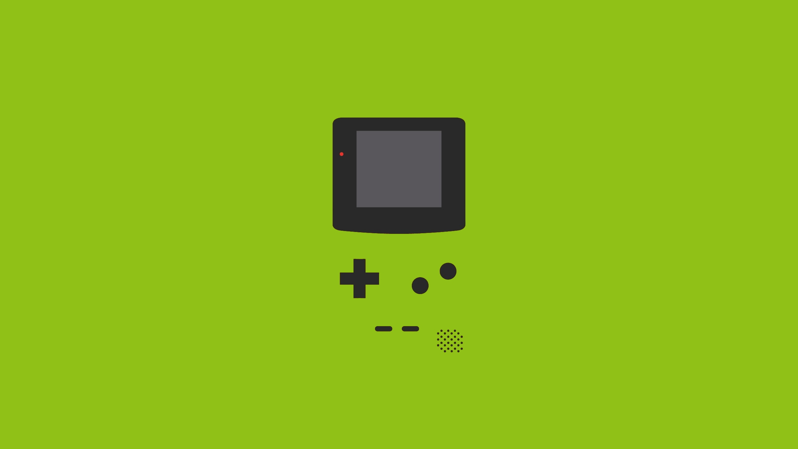 General 2560x1440 green background Nintendo GameBoy GameBoy Color consoles Handheld console video games retro games simple background minimalism