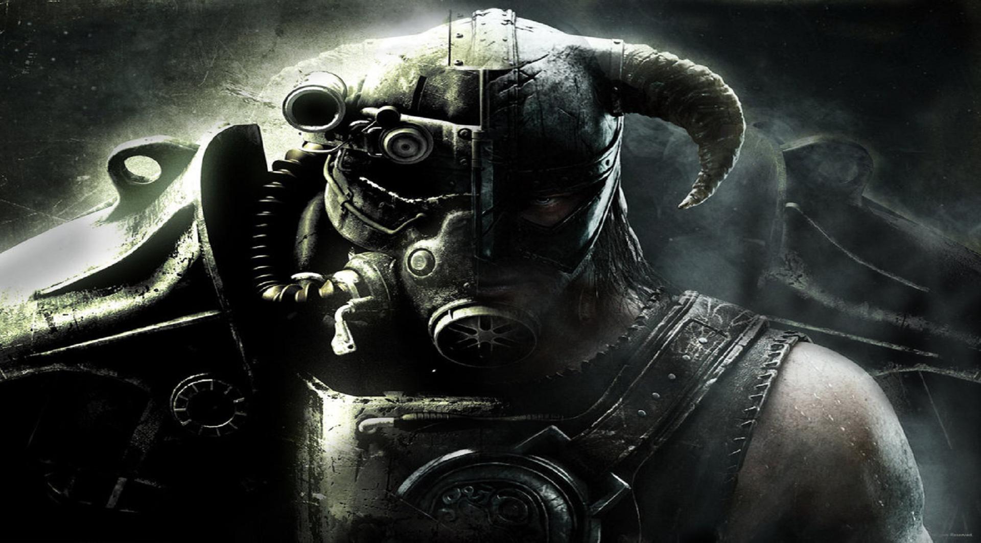 General 1920x1063 Fallout The Elder Scrolls V: Skyrim dragonborn Bethesda Softworks video games power armor