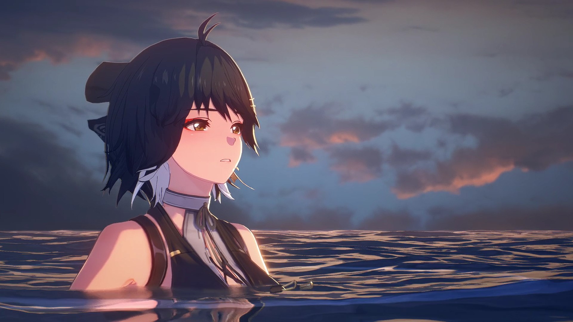 Anime 1920x1080 Wuthering Waves anime girls water