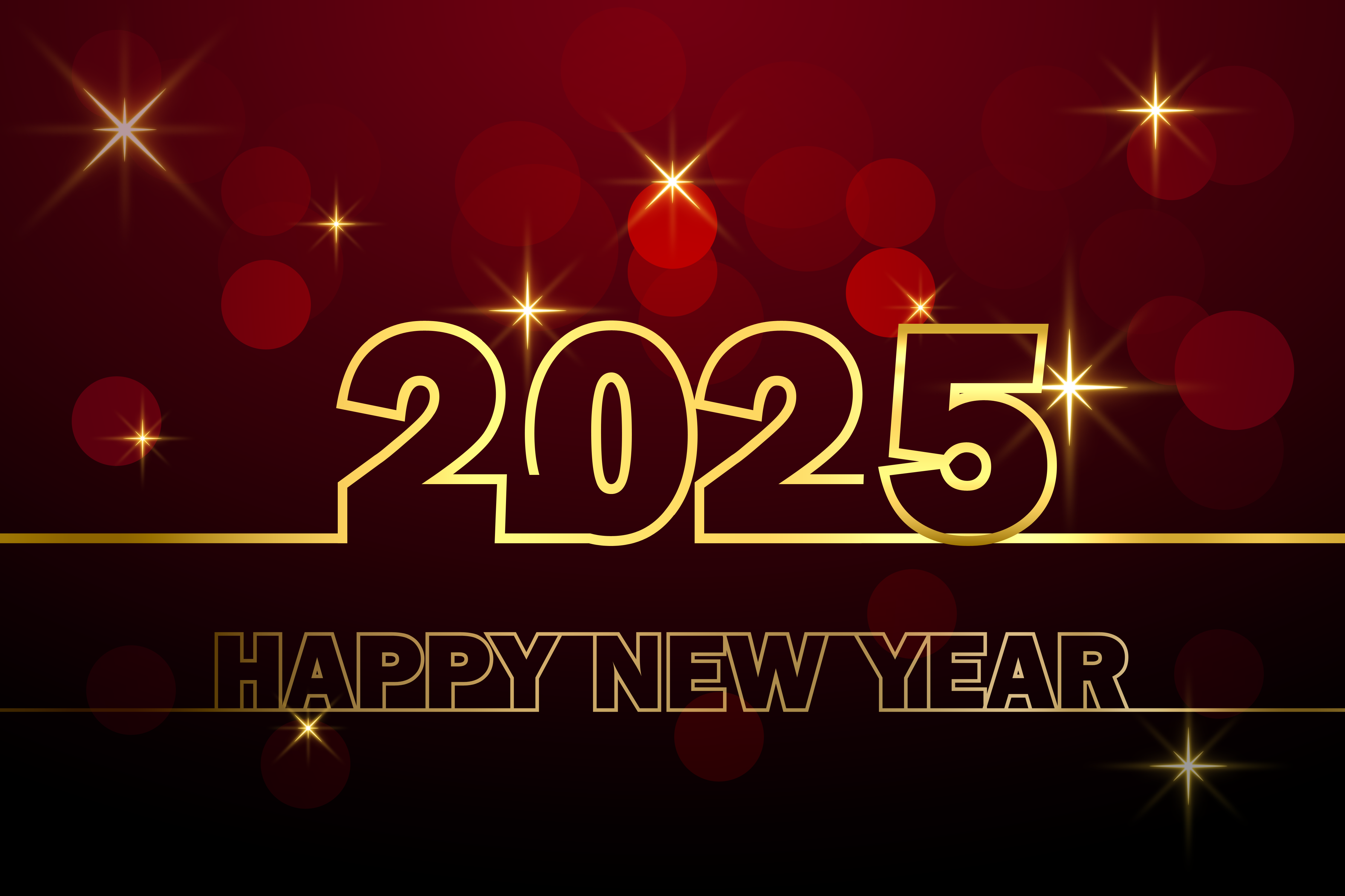 General 4500x3000 2025 (year) New Year holiday digital art text