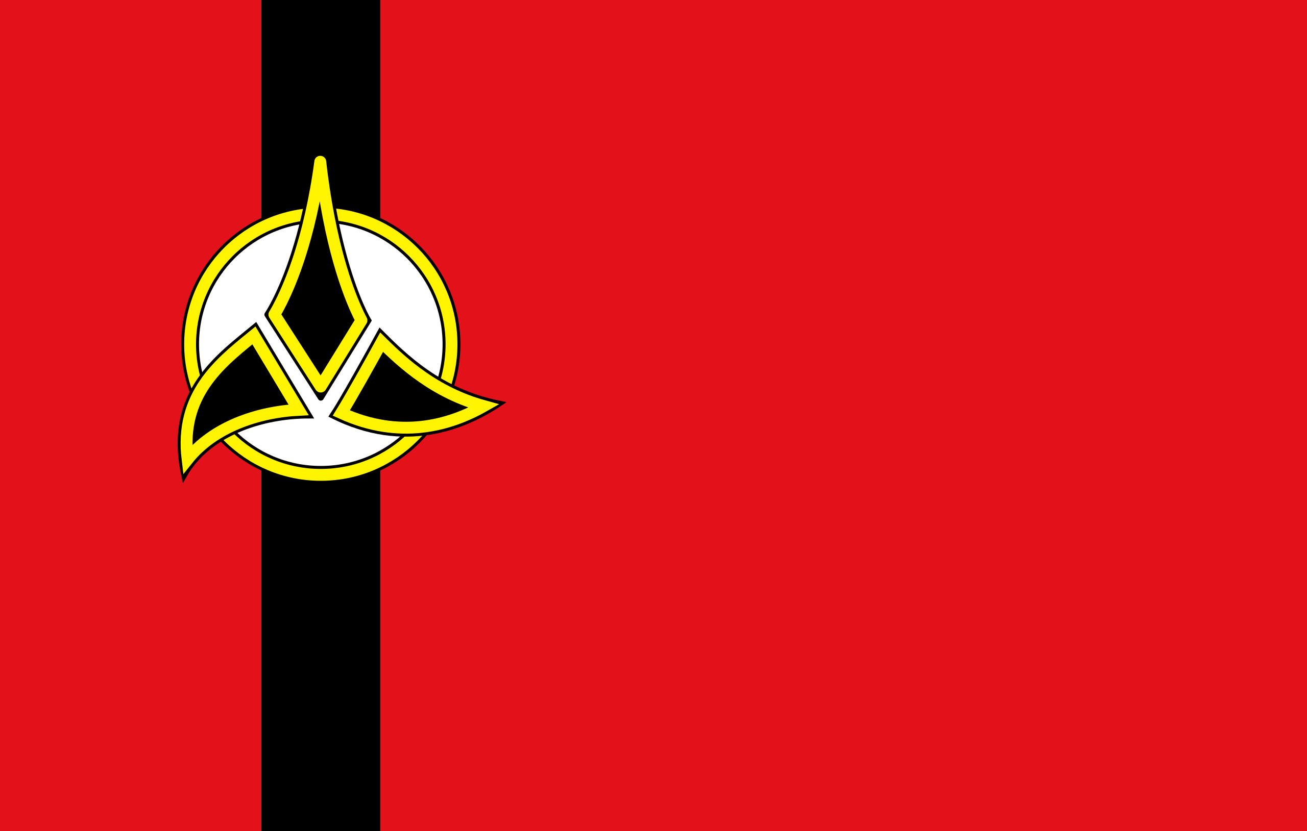 General 2560x1629 flag Klingon Star Trek fictional logo simple background red background minimalism
