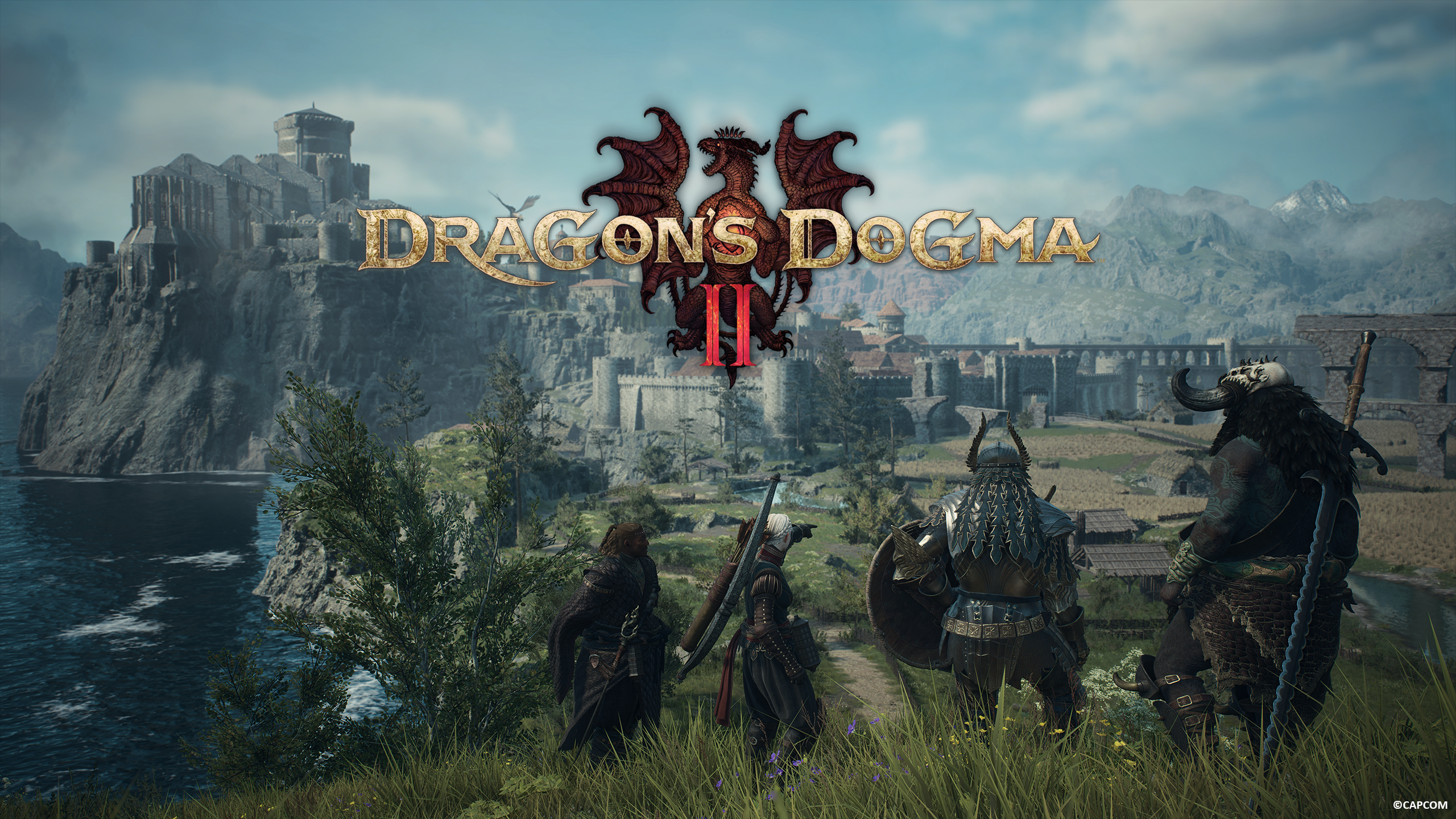 General 2560x1440 video games Dragon's Dogma 2 fantasy city Capcom