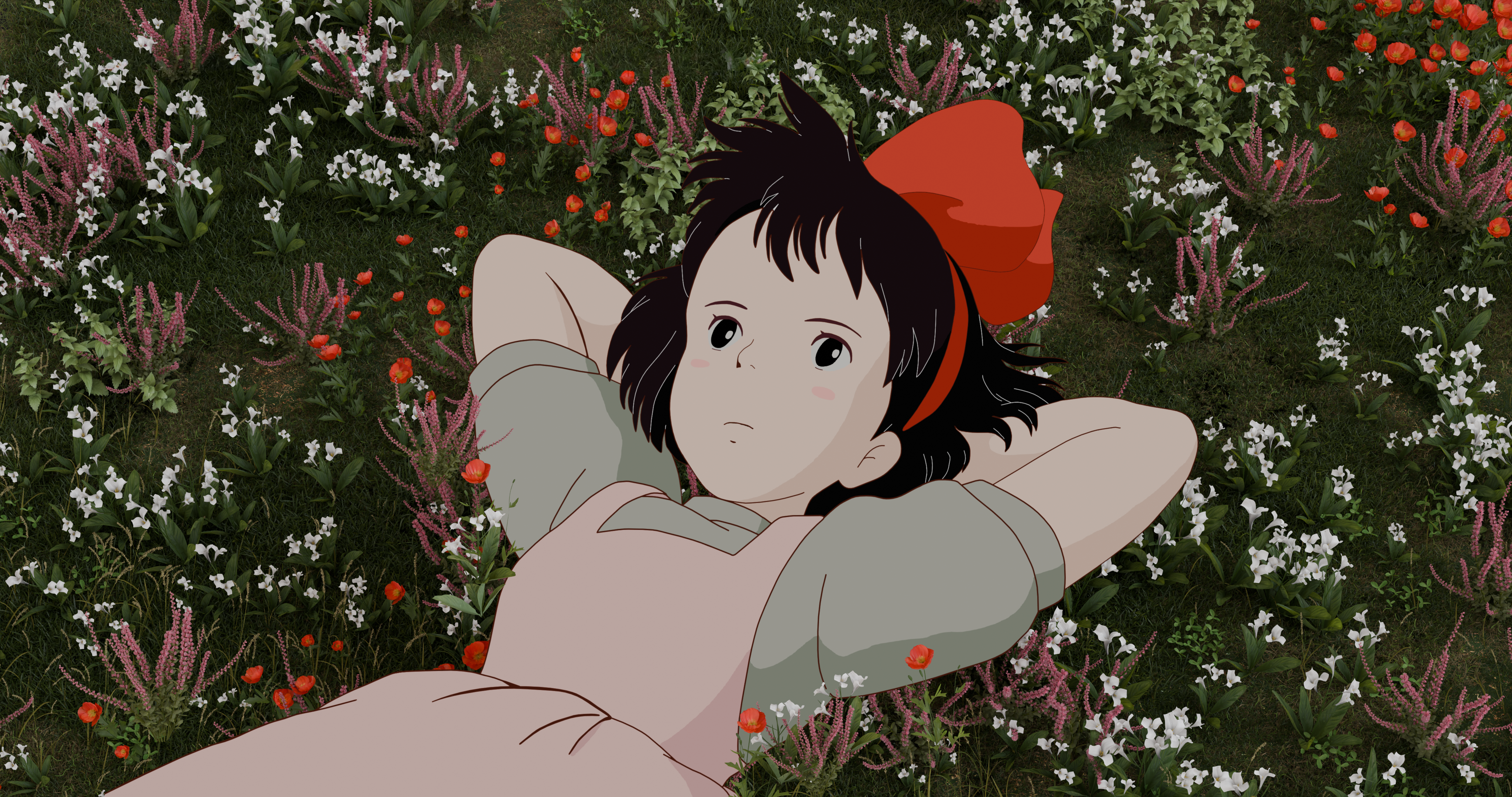 Anime 4096x2160 Studio Ghibli Kiki's Delivery Service Blender anime girls anime