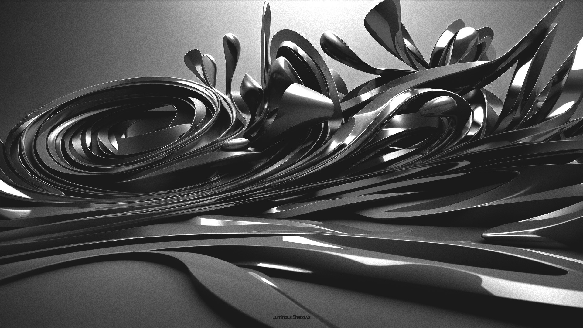 General 1920x1080 minimalism abstract 3D Abstract monochrome simple background CGI digital art