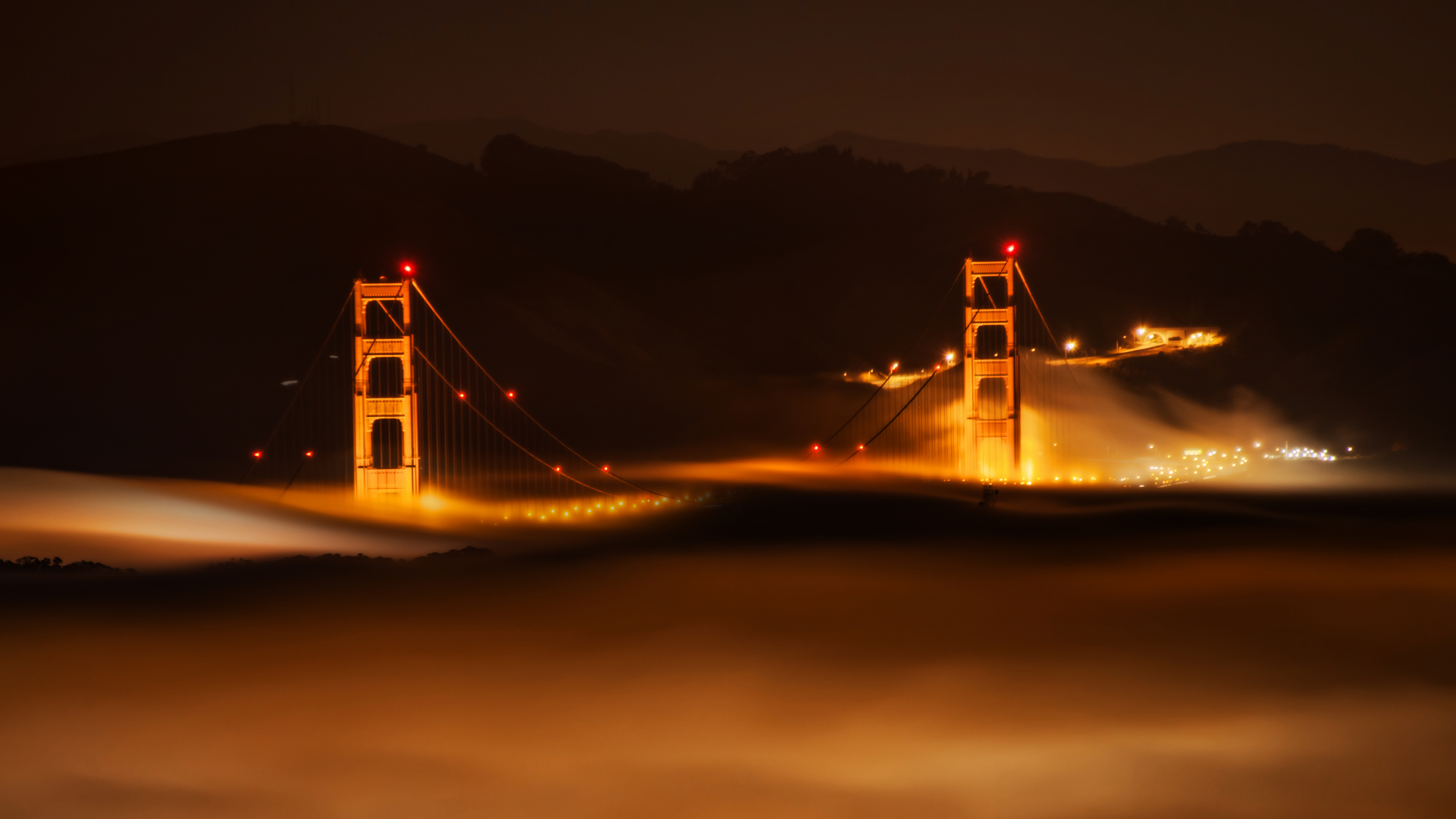 General 3840x2160 Trey Ratcliff 4K photography California bridge night Golden Gate Bridge