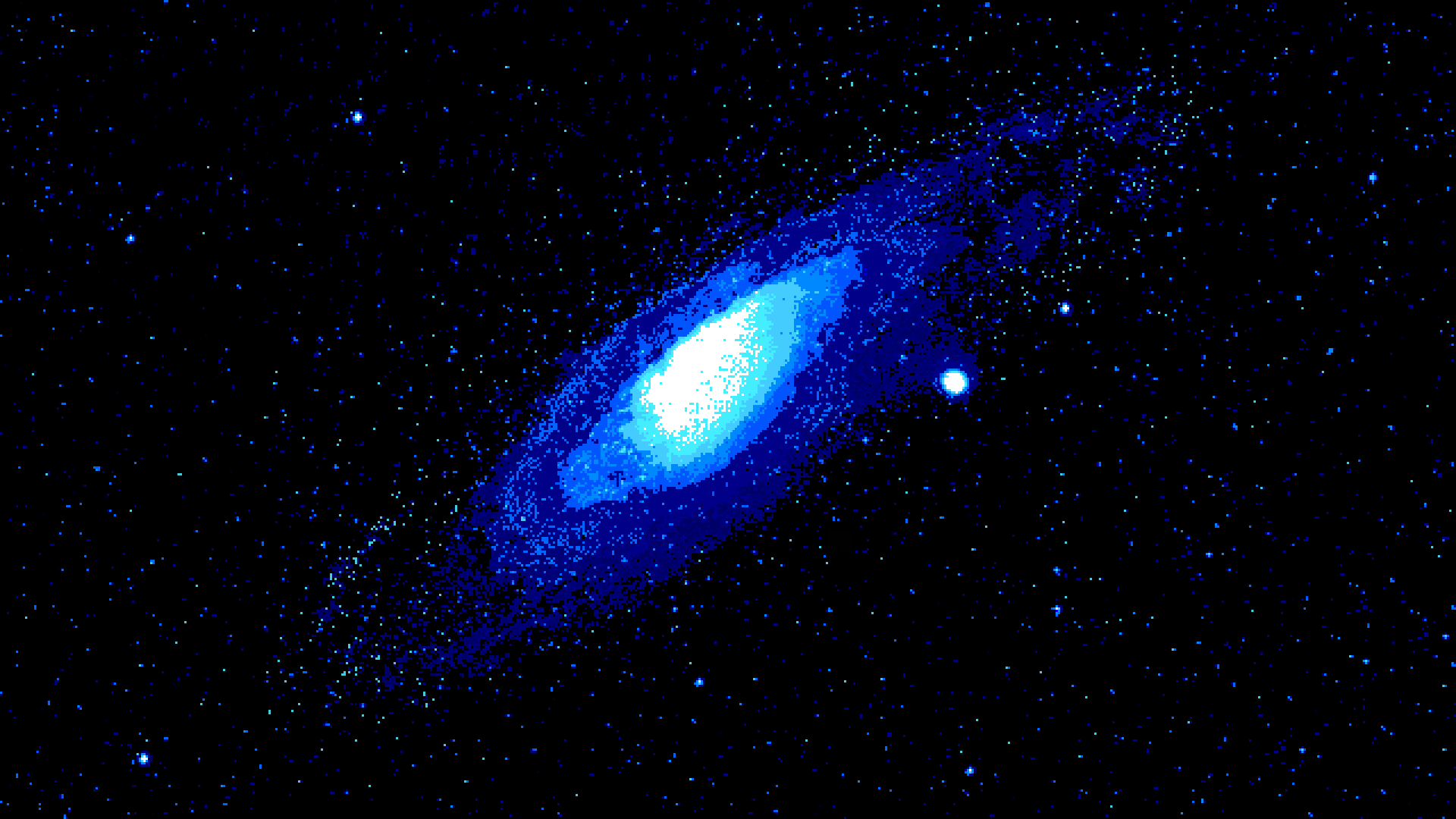 General 1920x1080 PC-98 pixel art dark background galaxy stars space space art digital art Marble Cooking
