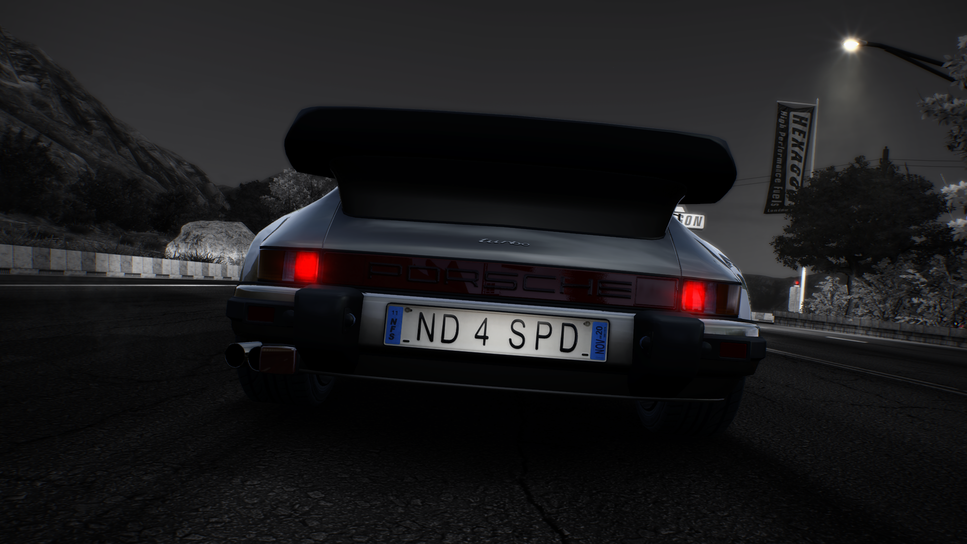 General 1920x1080 Need for Speed: Hot Pursuit Porsche 911 RSR monochrome Porsche video games German cars Volkswagen Group Electronic Arts