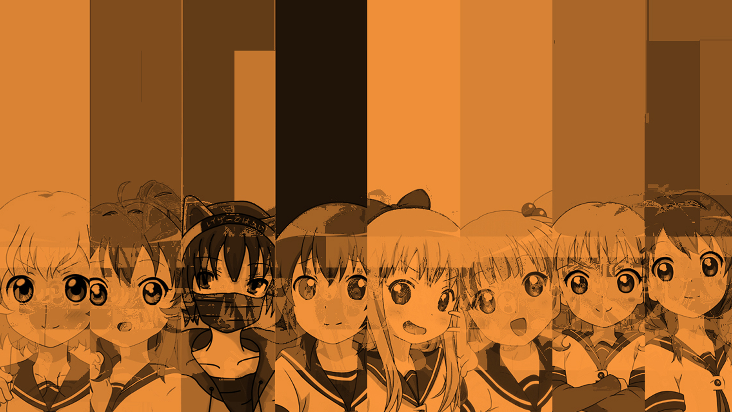 Anime 2560x1440 orange anime Yuru Yuri Toshinou Kyouko