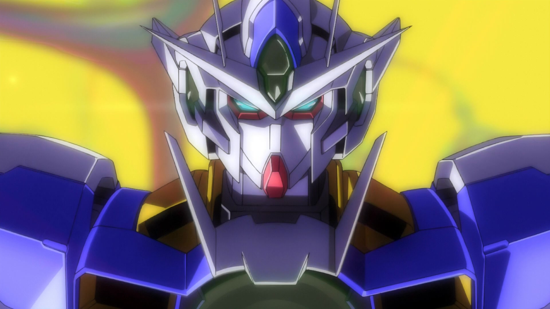 Anime 1920x1080 anime Anime screenshot Gundam mechs Super Robot Taisen Mobile Suit Gundam 00 artwork digital art 00 Qan[T]