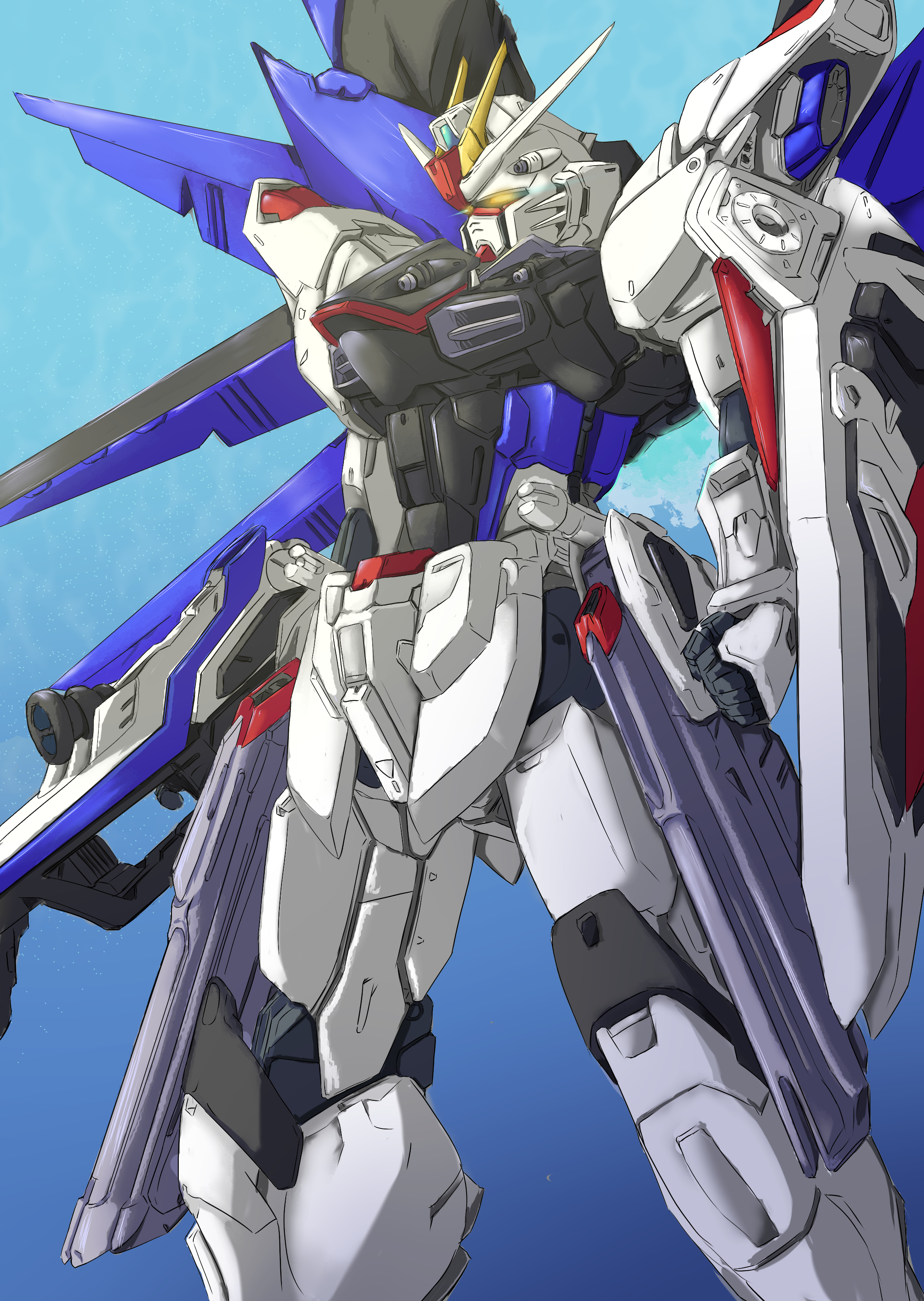 Anime 2160x3040 anime mechs Super Robot Taisen Gundam Mobile Suit Gundam SEED Freedom Gundam artwork digital art fan art
