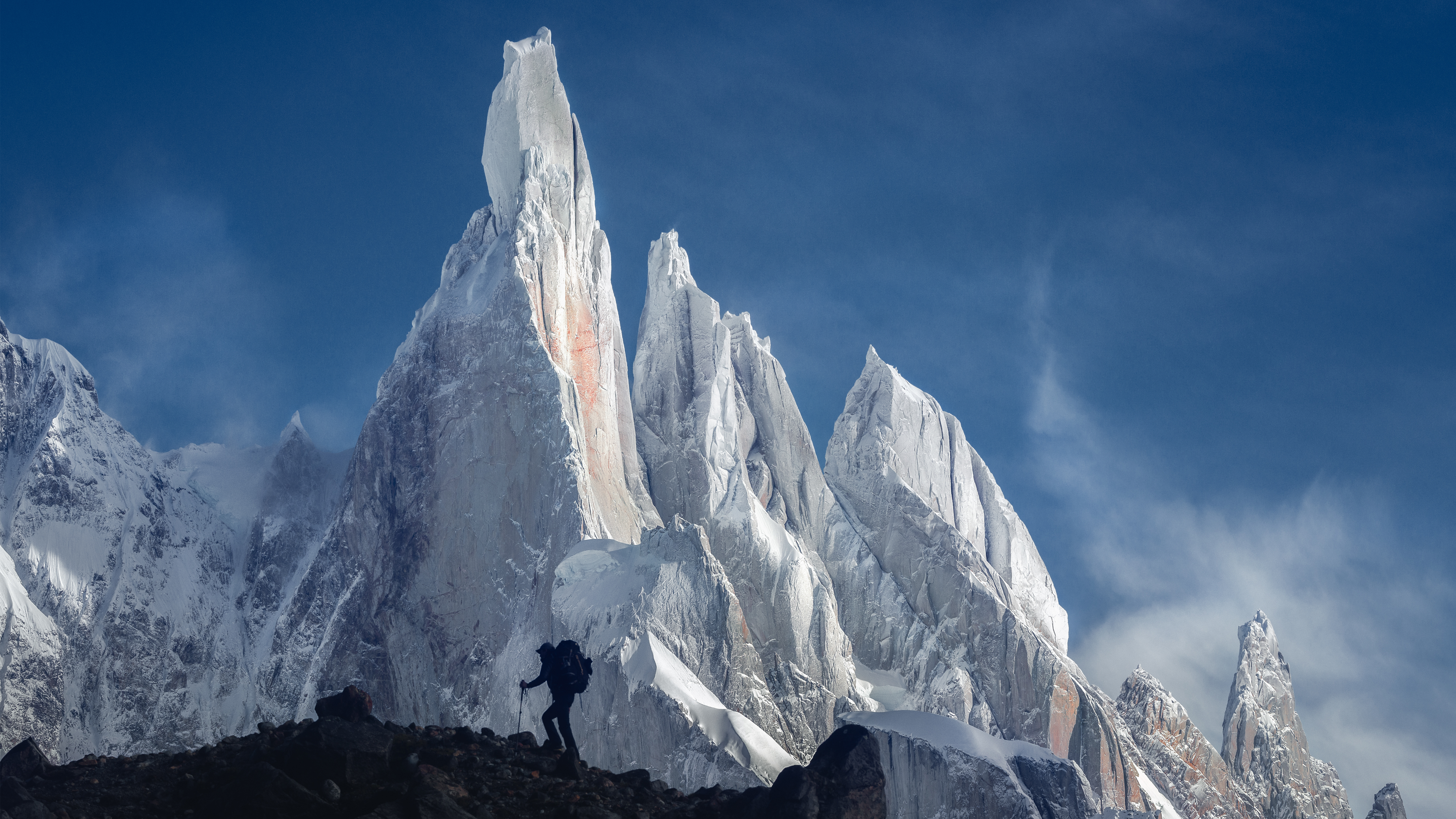 General 3840x2160 Argentina Cerro Torre el chalten landscape mountains nature Patagonia photography South America snow sky climbing