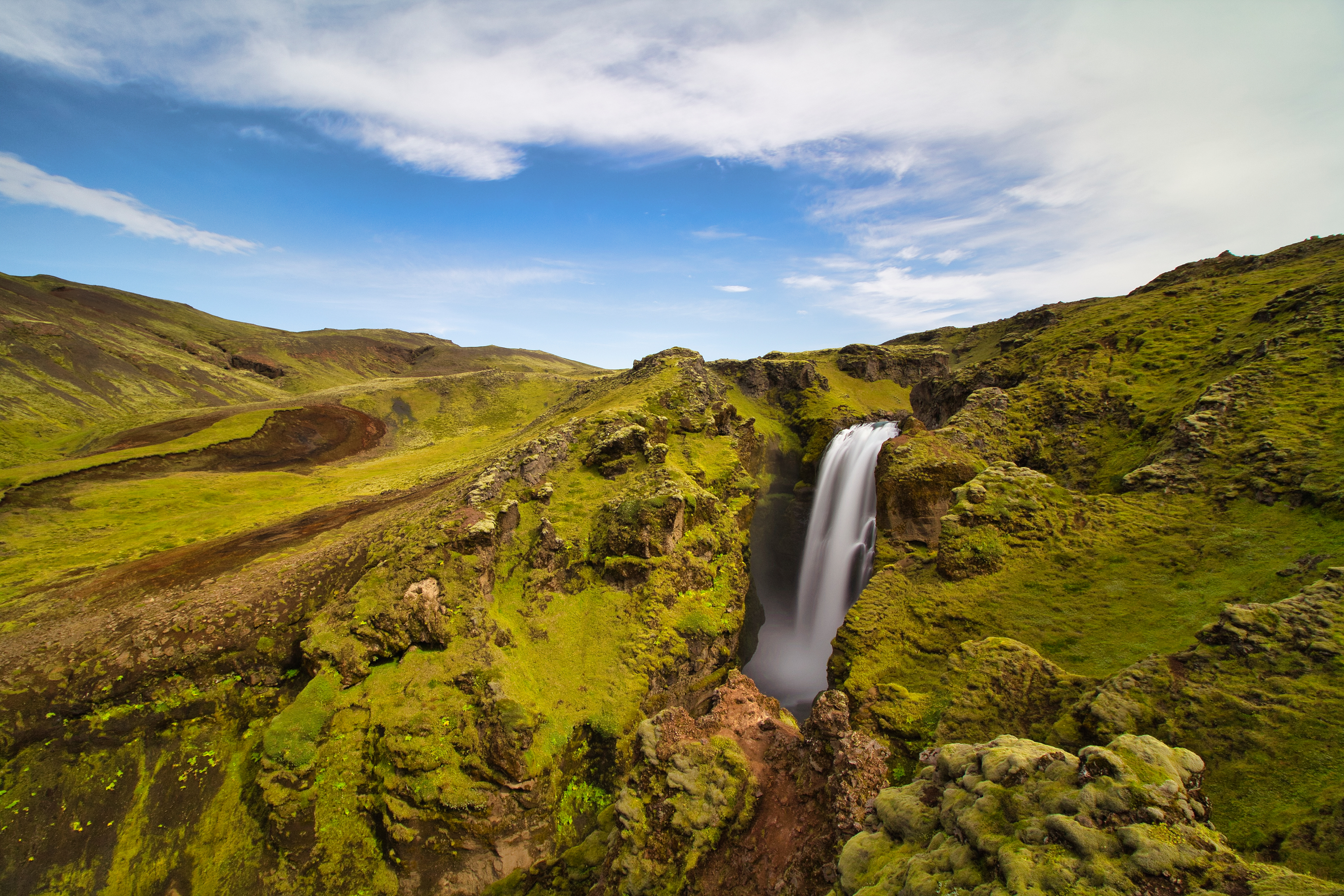 General 3000x2000 Iceland nature waterfall long exposure landscape