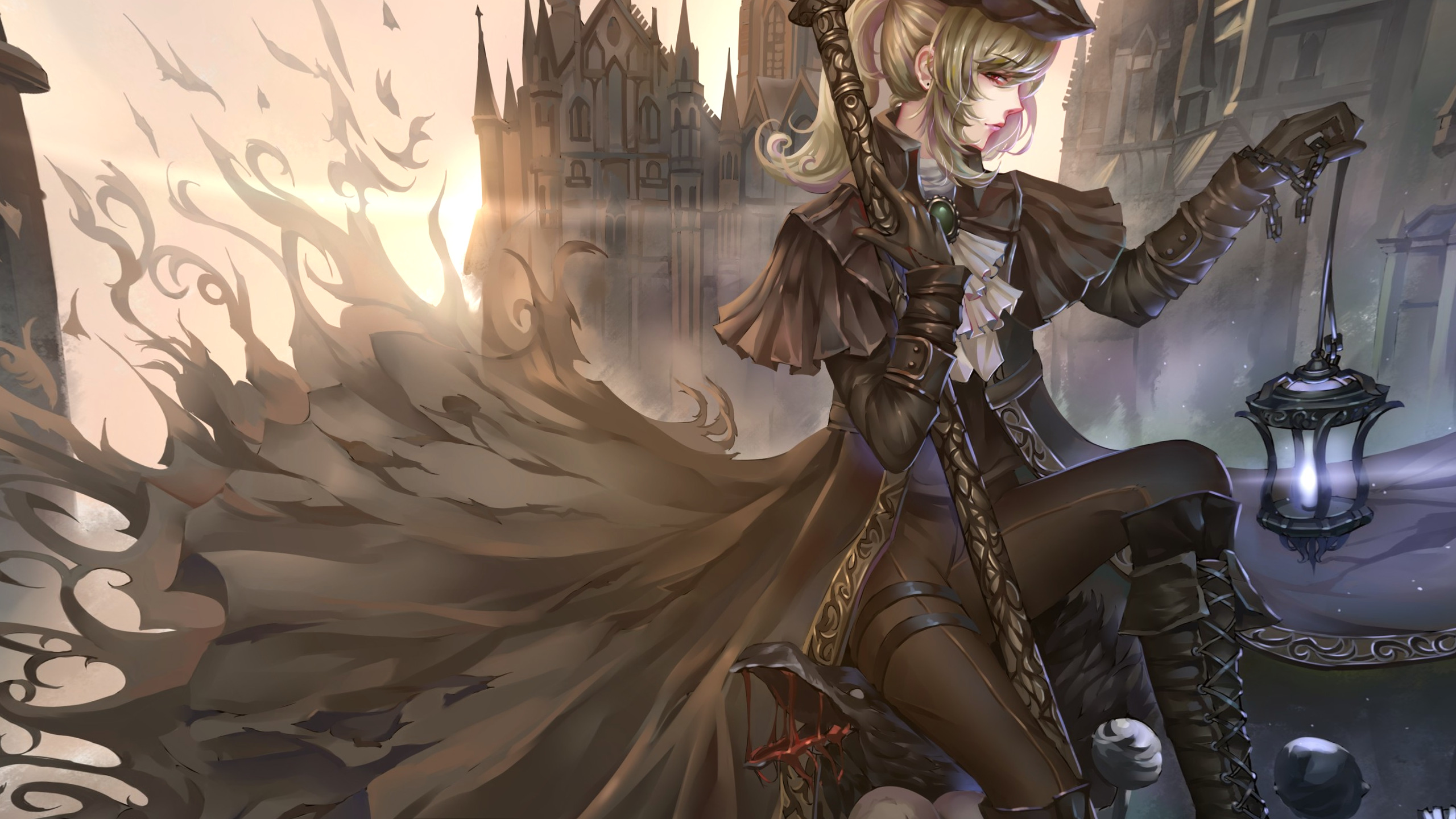 General 2560x1440 anime girls Gothic anime fantasy armor knight